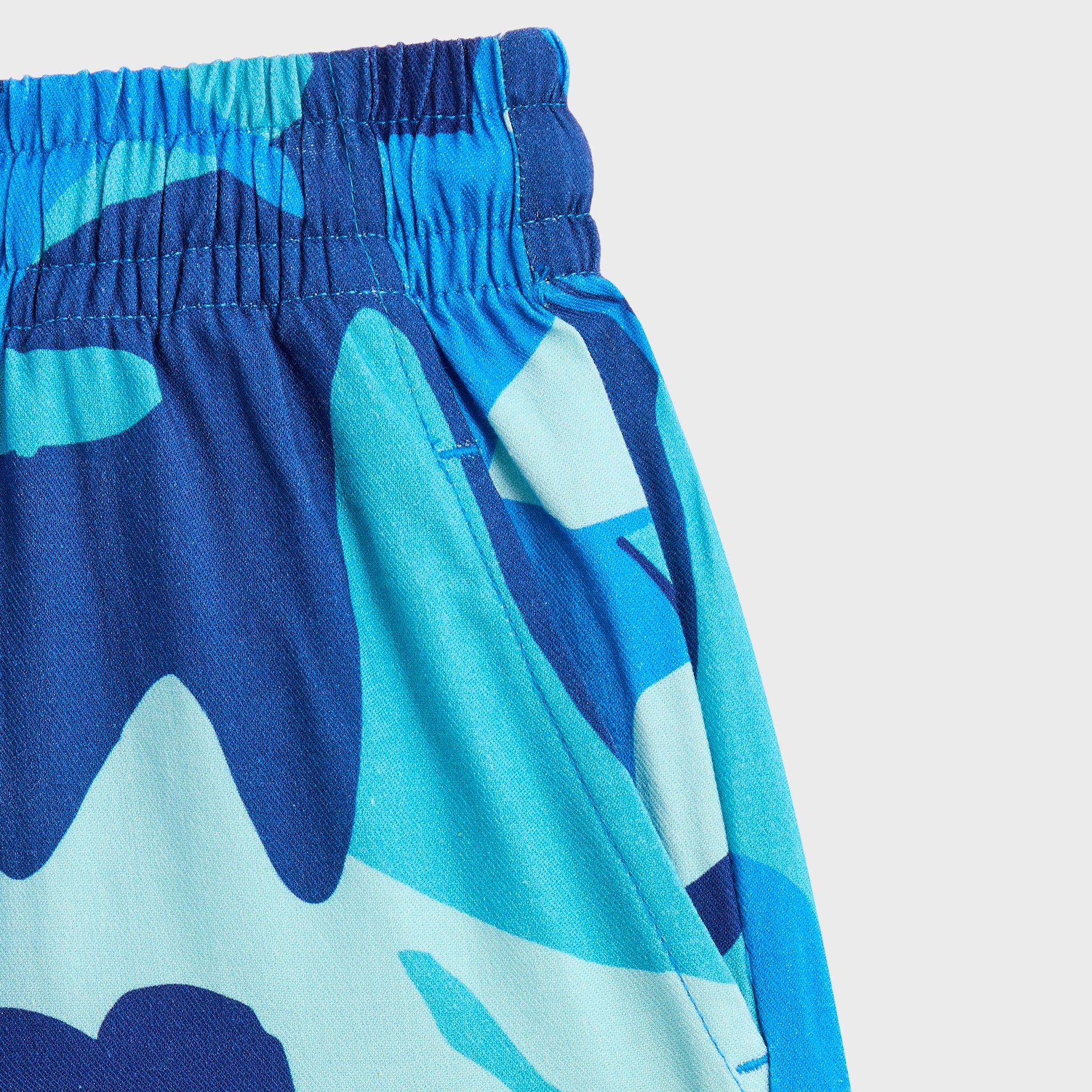 Kith Kids Abstract Tropical Thompson Camp Short - Turquoise - Image 6