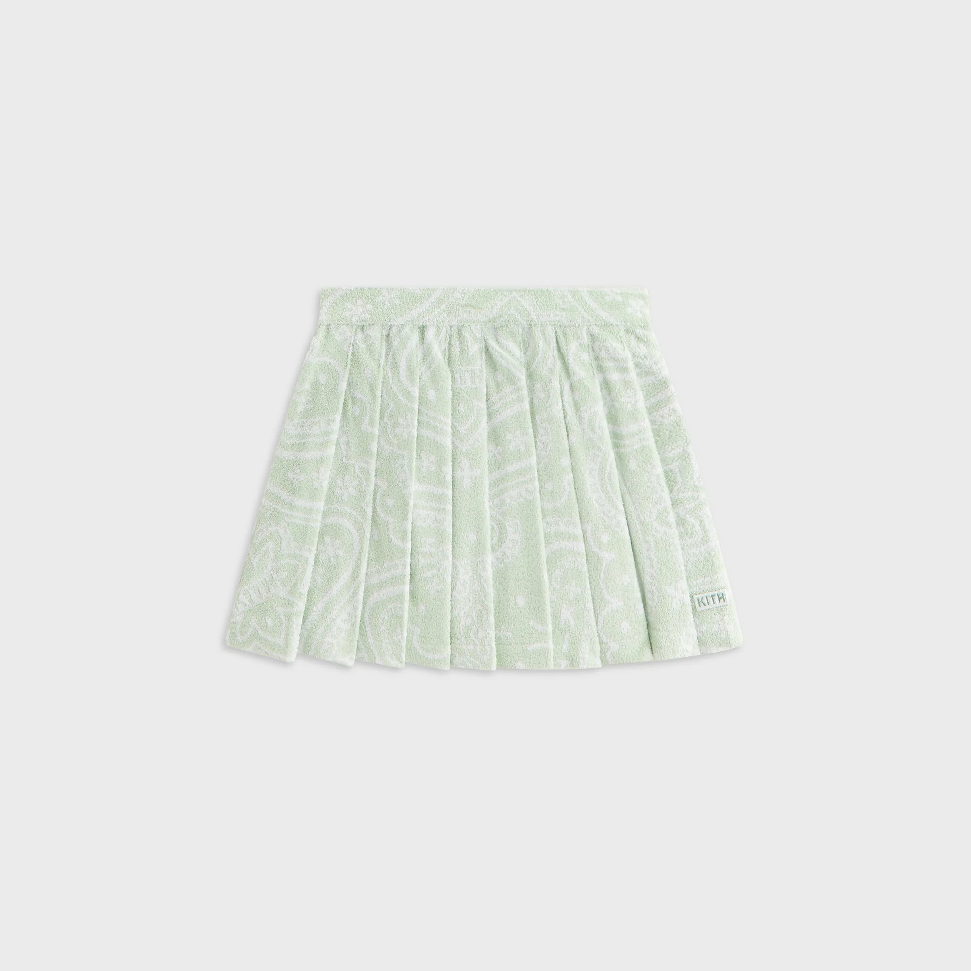 Kith Kids Paisley Jacquard Pleated Skirt - Tidal