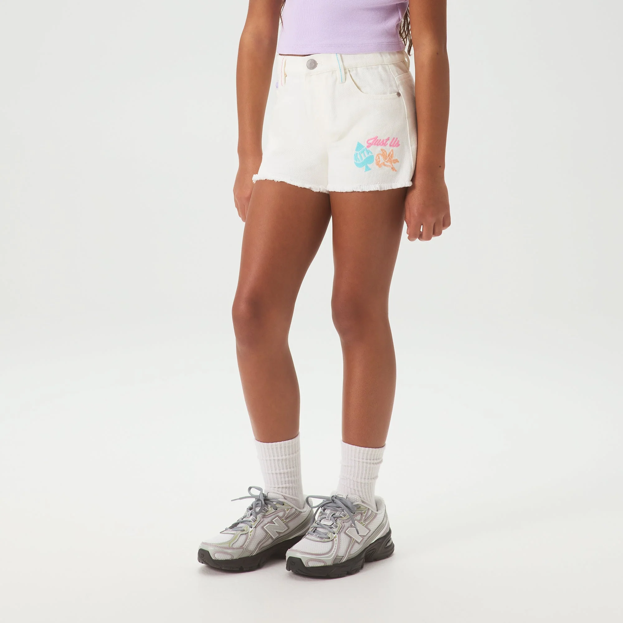Kith Kids Denim Cut Off Short - Silk - Image 2