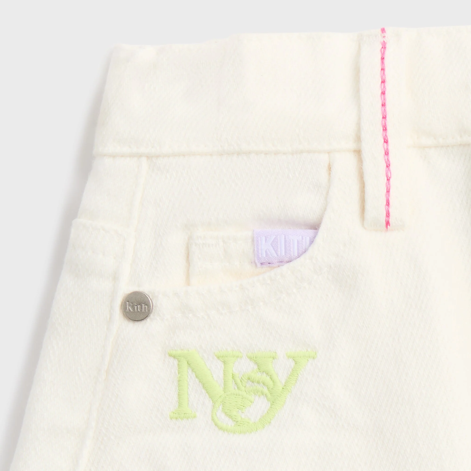 Kith Kids Denim Cut Off Short - Silk - Image 4