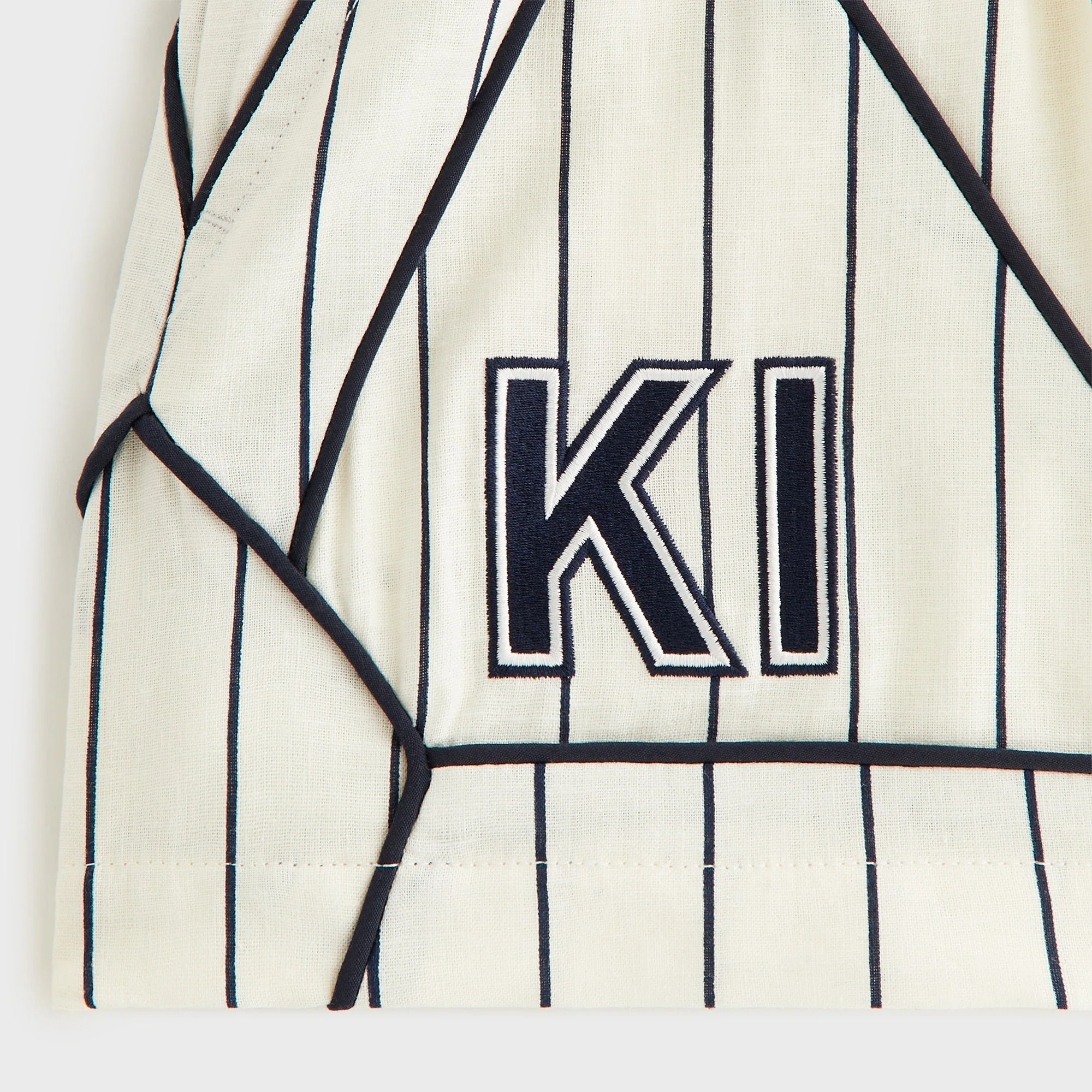 Kith Kids Pinstripe Baseball Turbo Short - Silk - Image 4