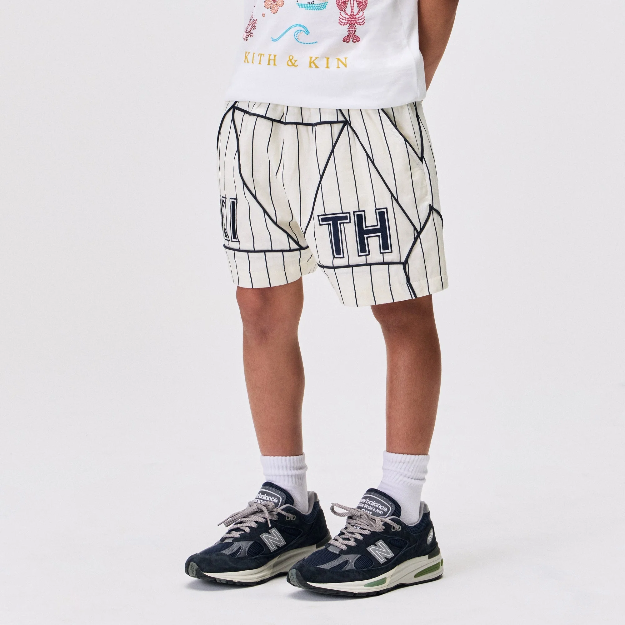 Kith Kids Pinstripe Baseball Turbo Short - Silk - PH - Image 2