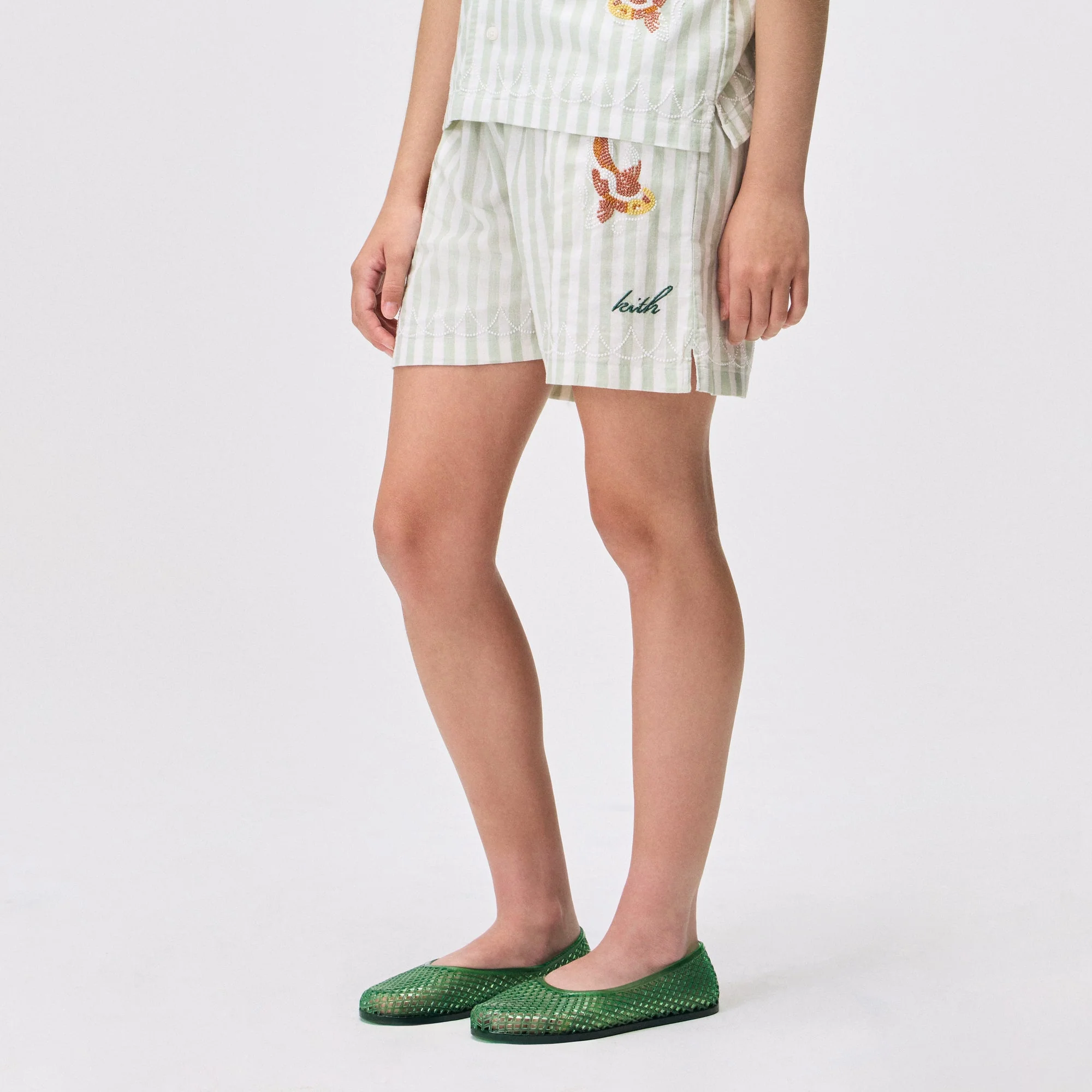 Kith Kids Embroidered Bennet Camp Short - Sage - Image 2
