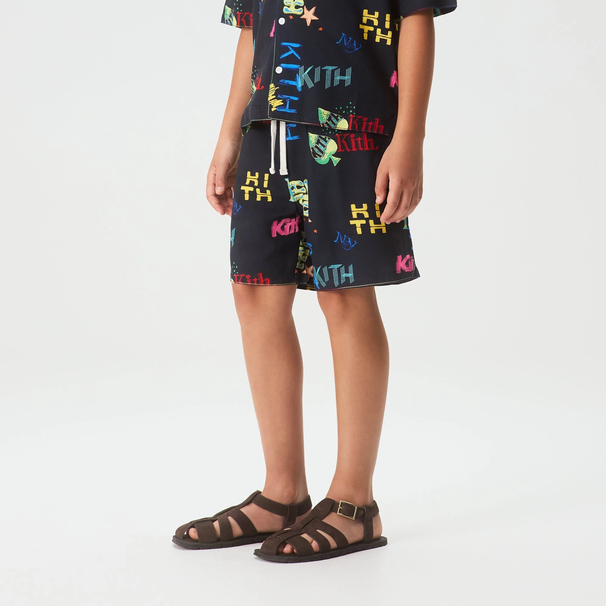 Kith Kids Thompson Camp Tossed Monogram Short - Nocturnal - Image 2
