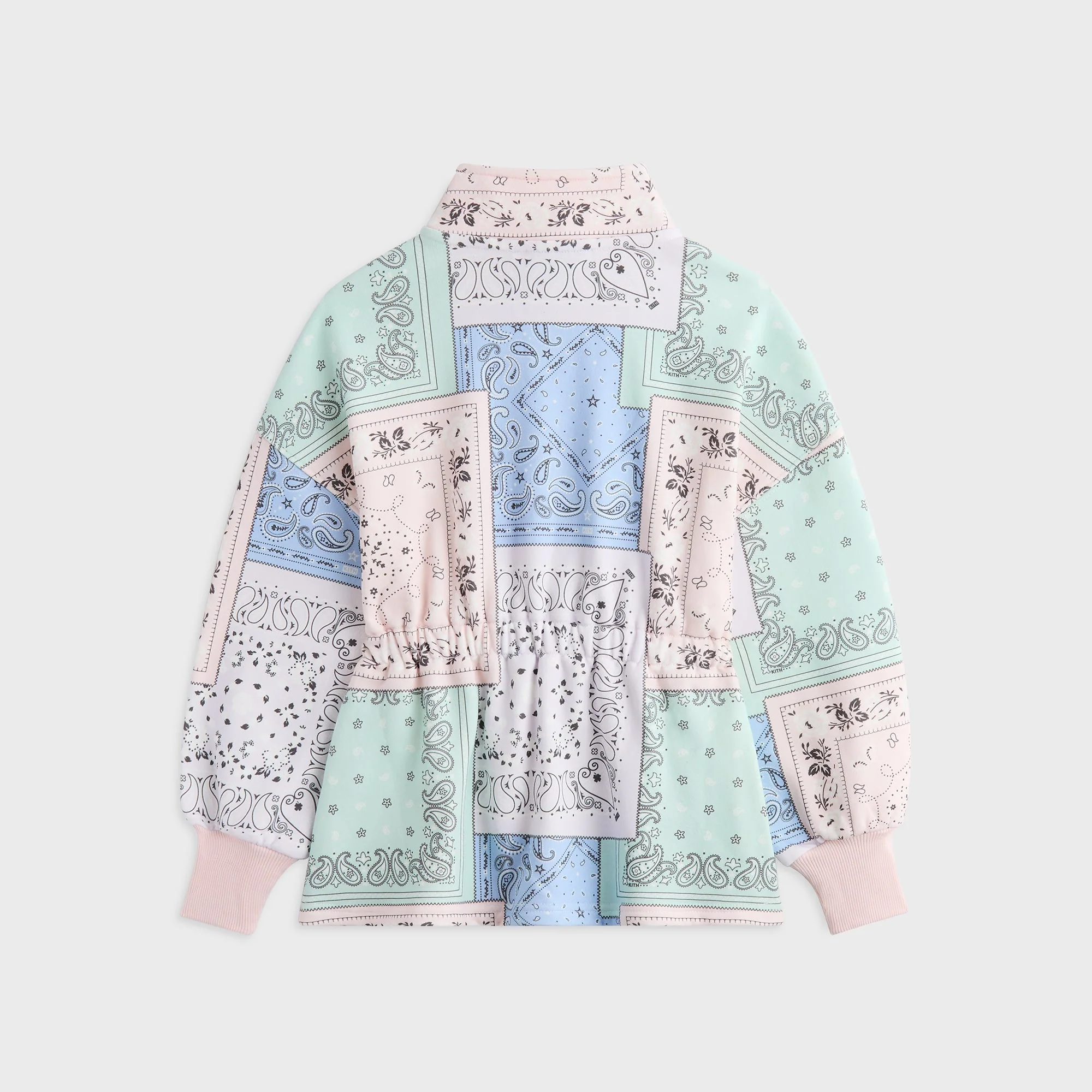 Kith Kids Deconstructed Bandana Nelson Quarter Zip Dress - Perennial - Image 3