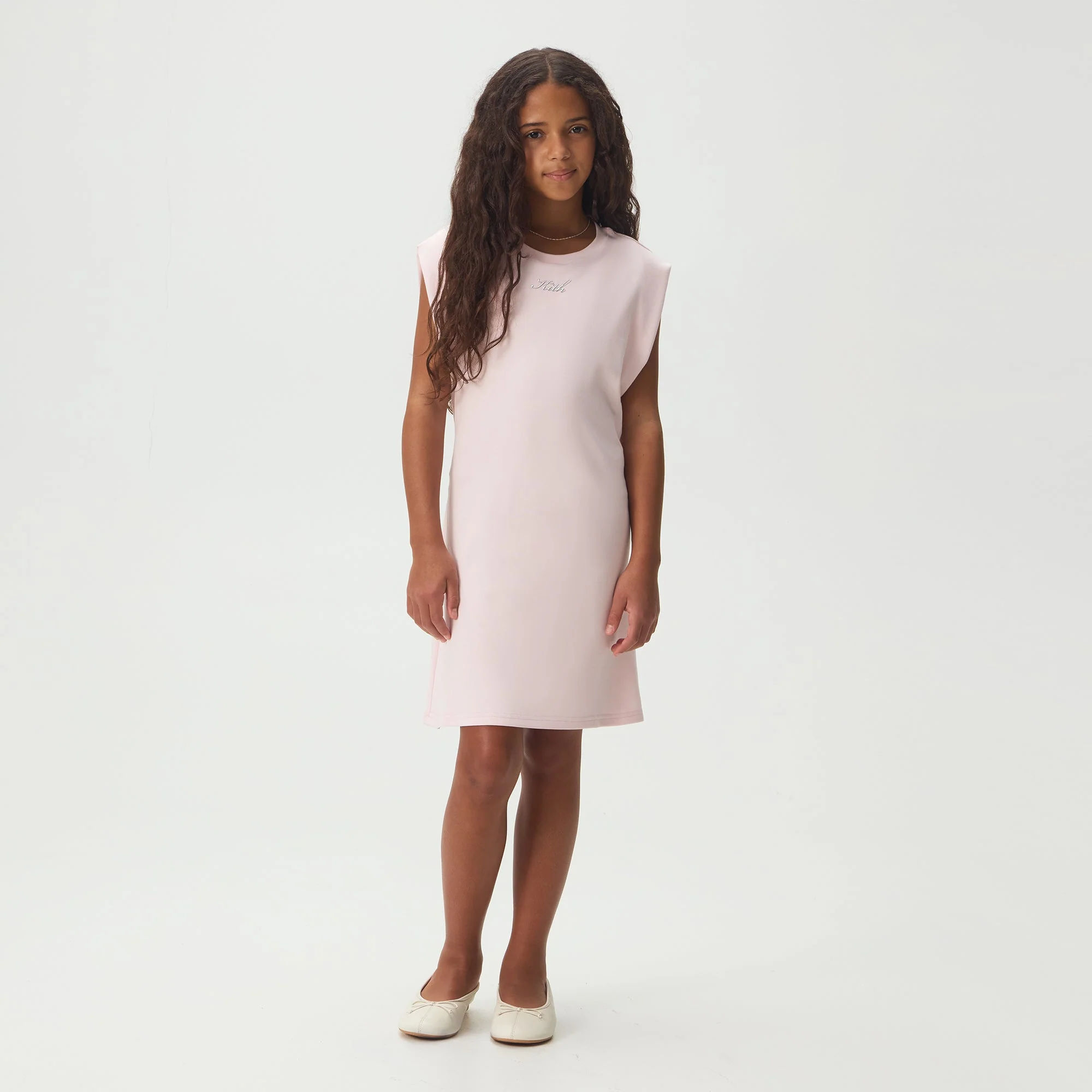 Kith Kids Metallic Script Luna Mini Dress - Bloom - Image 2