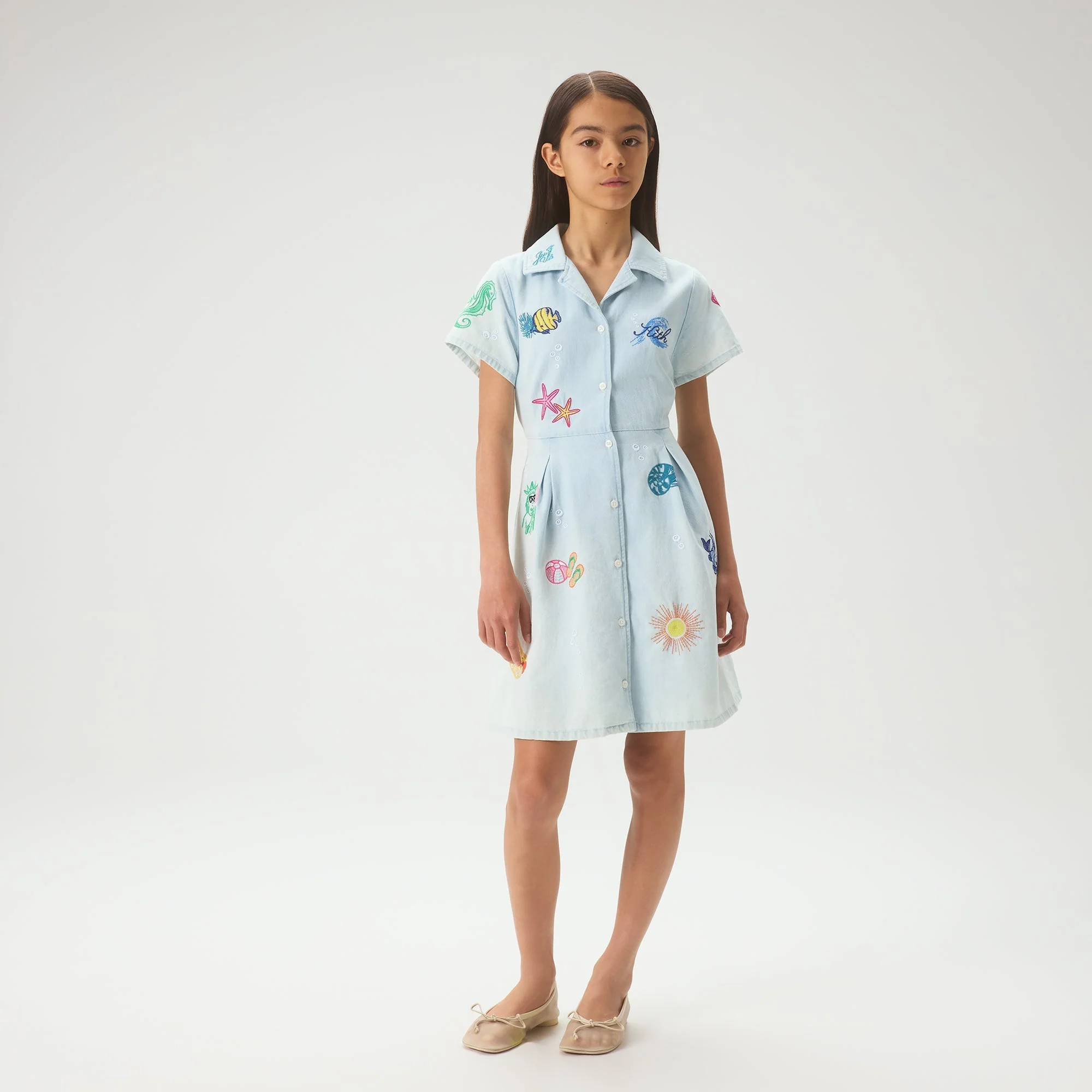 Kith Kids Novelty Lena Dress - Light Indigo - Image 2