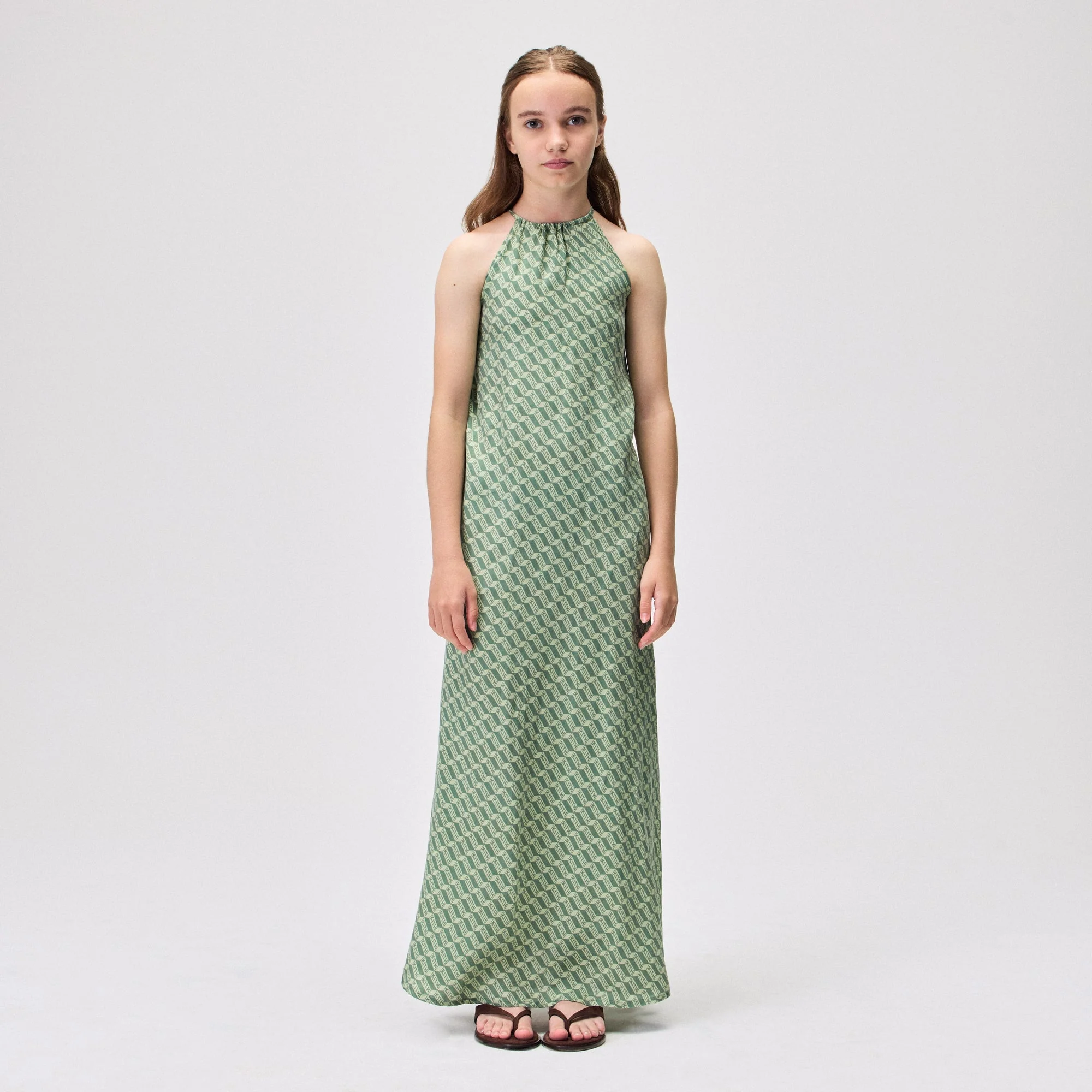 Kith Kids Monogram Maxi Dress - Sage - PH - Image 2