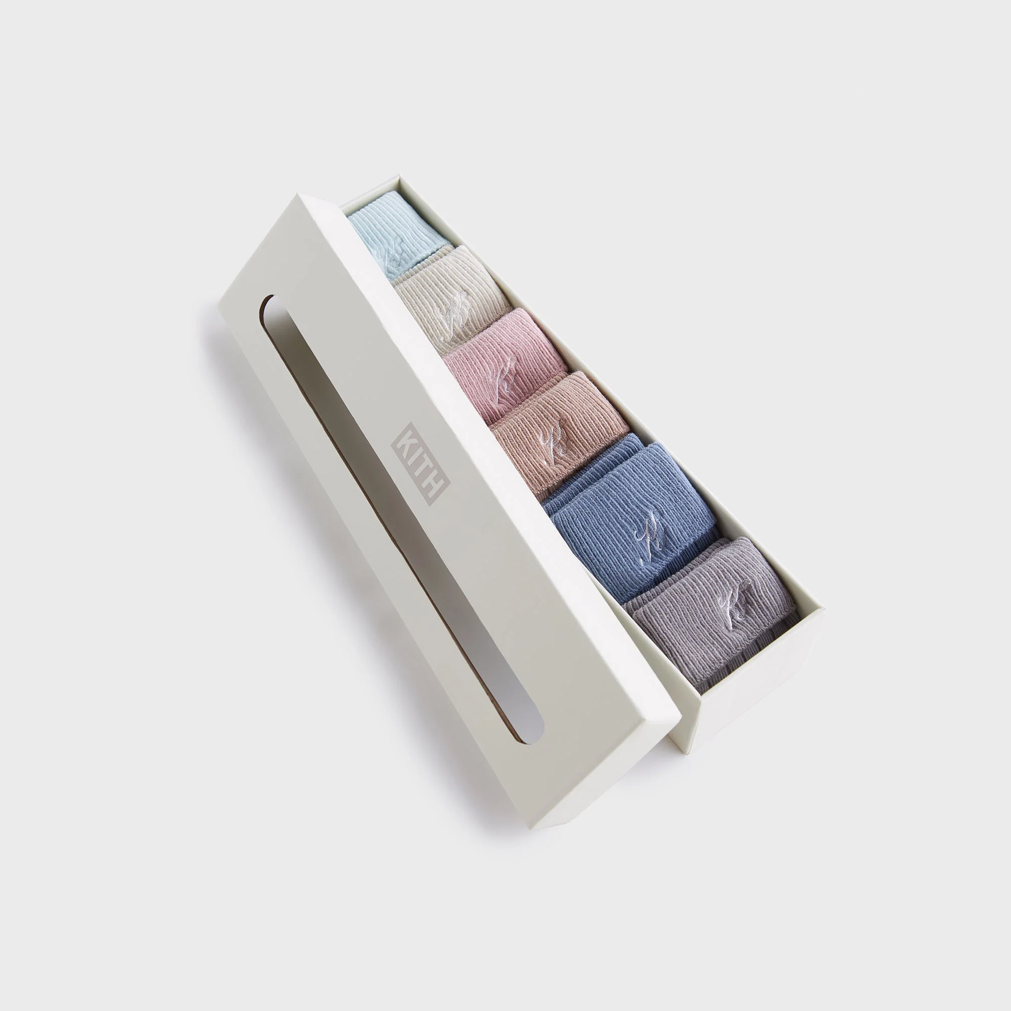 Kith Baby Palette 6-Pack Socks - Argon - Image 3