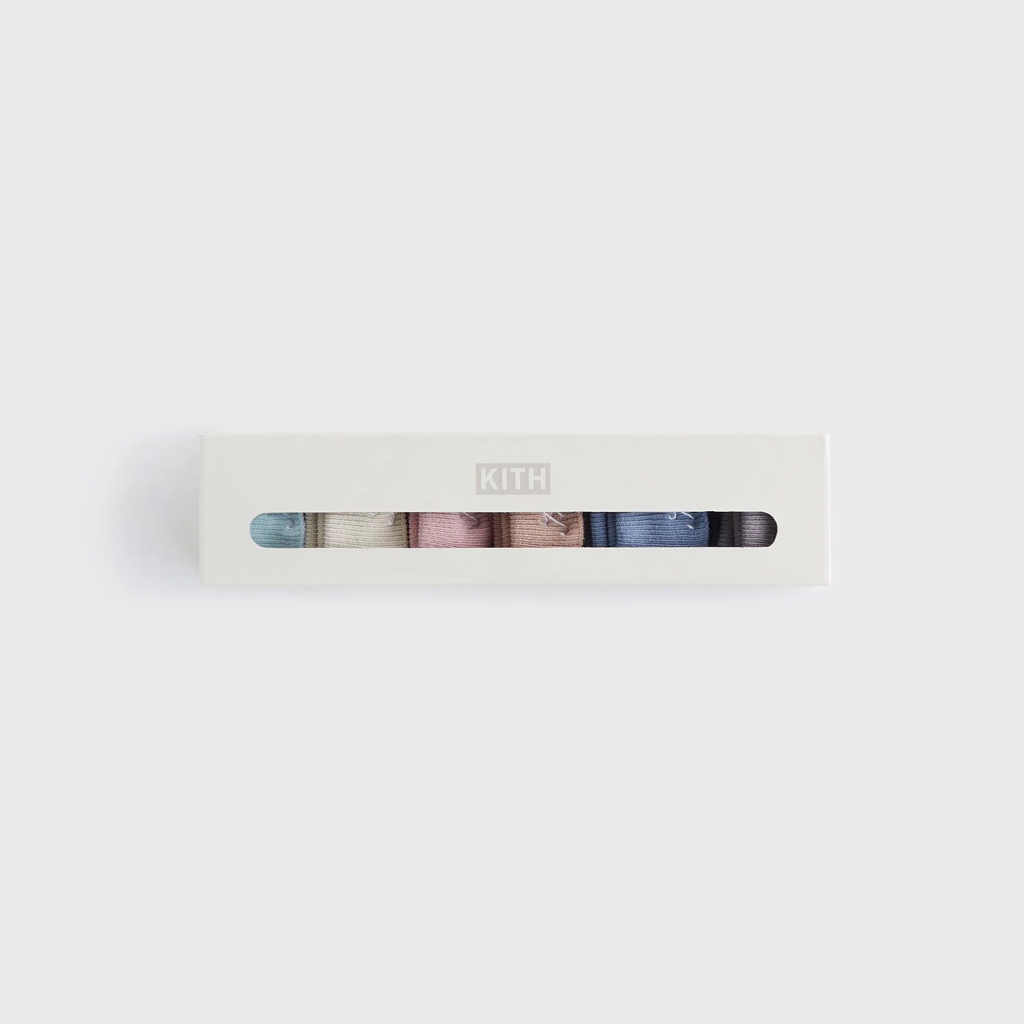 Kith Baby Palette 6-Pack Socks - Argon - Image 4