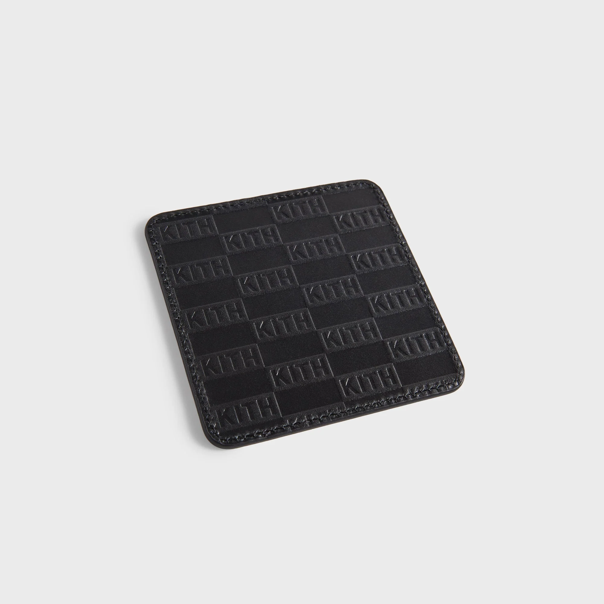 Kith Monogram Leather Coasters - Black - Image 4