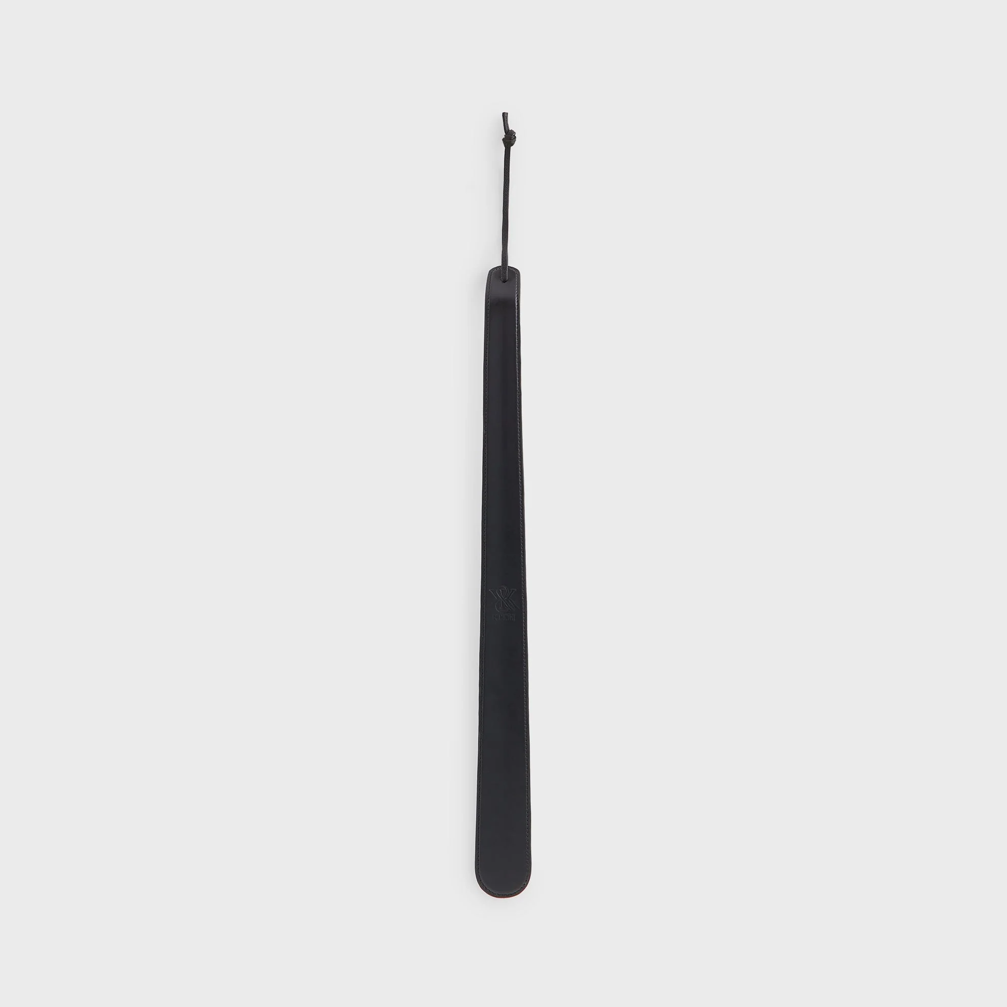 Kith Monogram Debossed Leather Shoe Horn - Black - Image 2