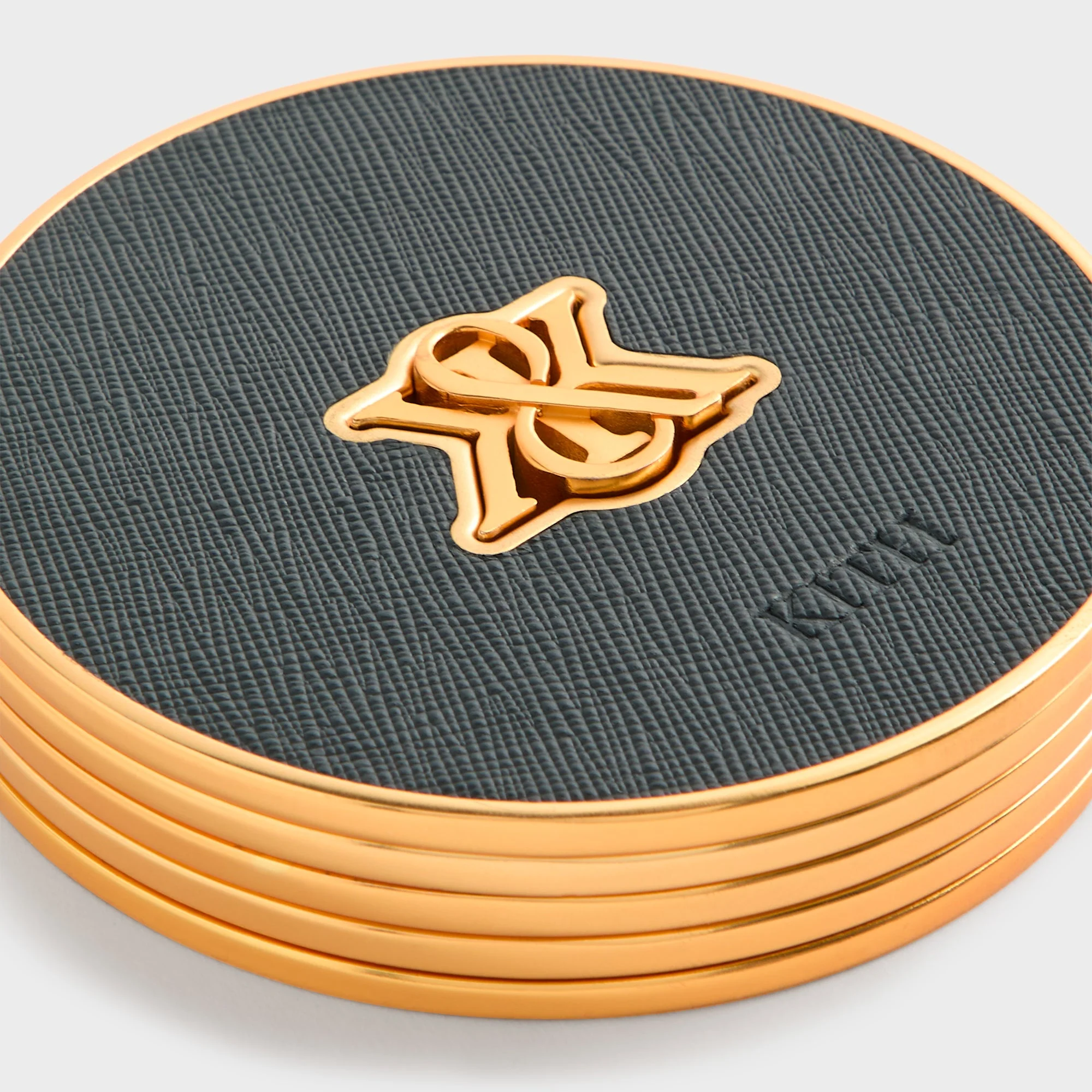 Kith Crest Set of 4 Leather Coasters - Stadium - Image 4