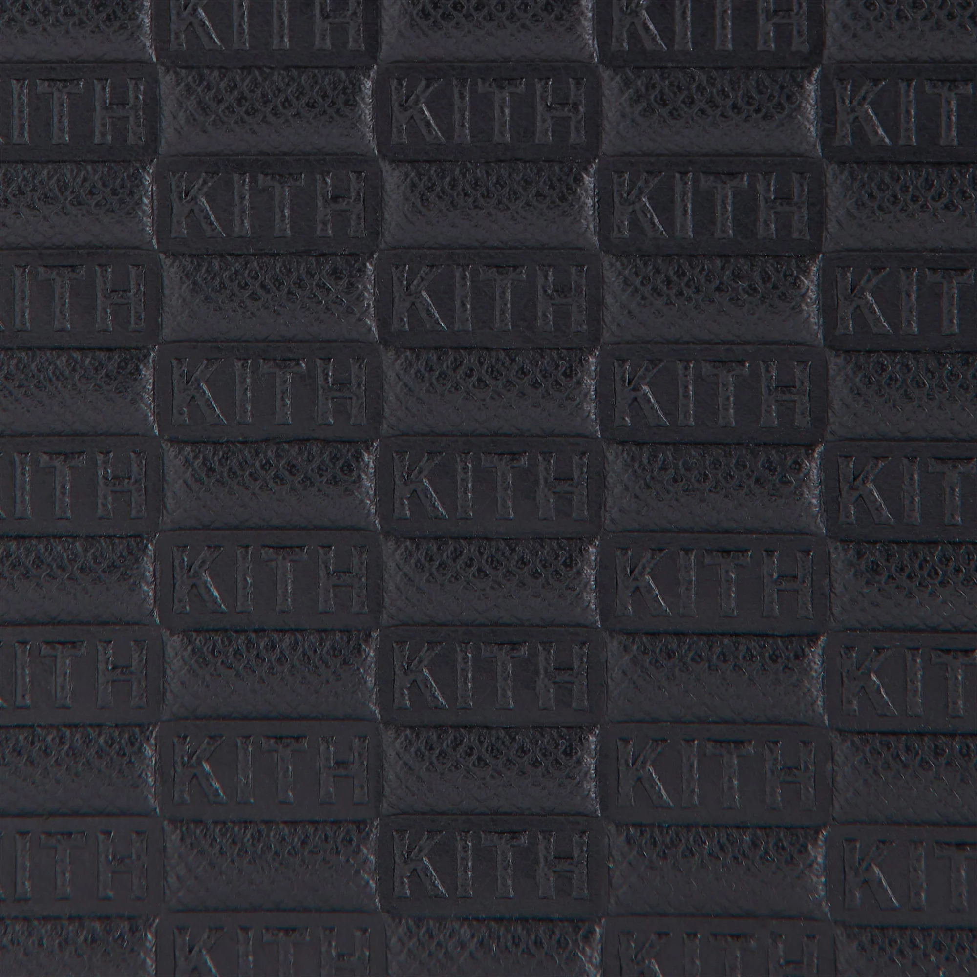 Kith Monogram Saffiano Leather Tissue Box - Black - Image 6