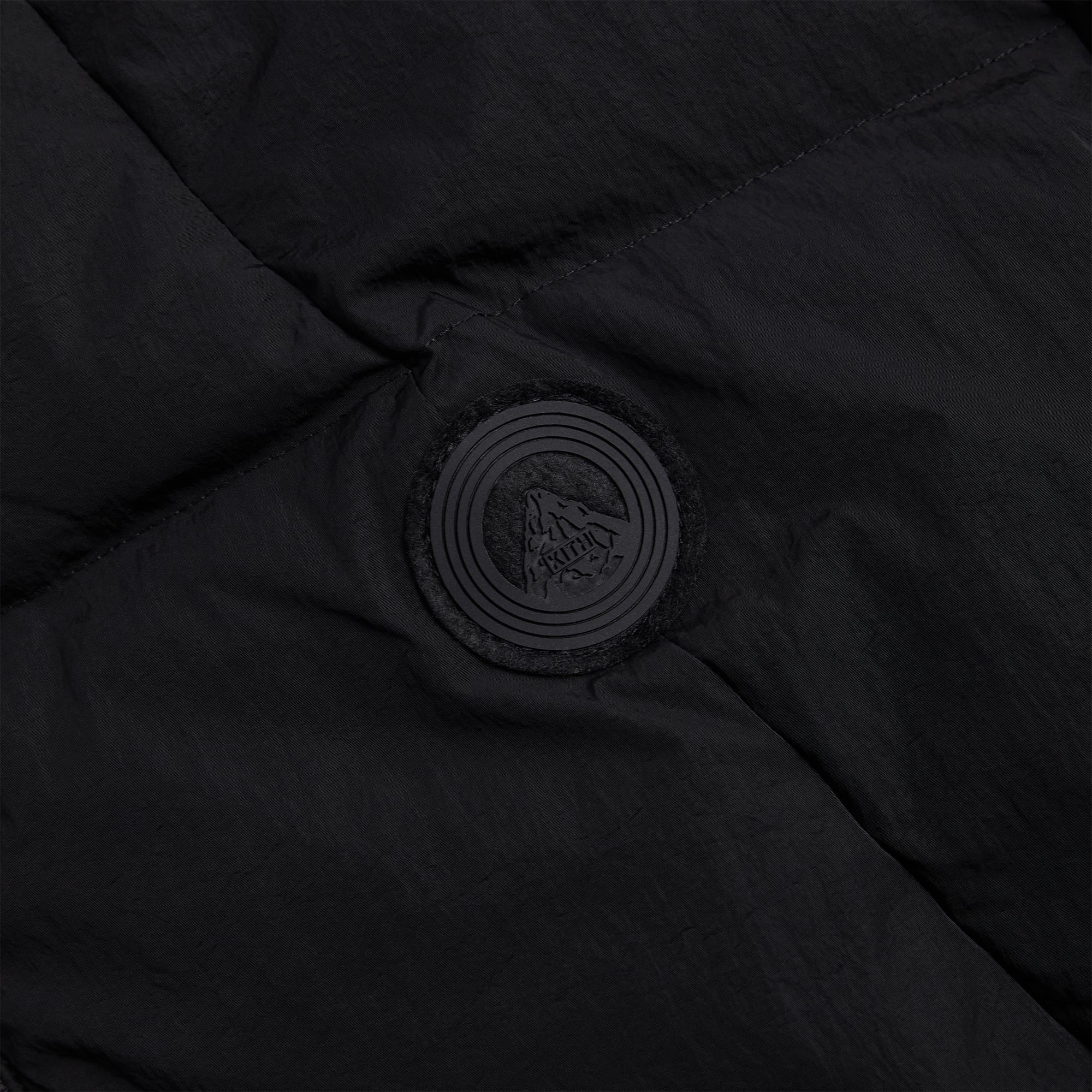 Kith Wrinkle Nylon Midi Puffer - Black - Image 5