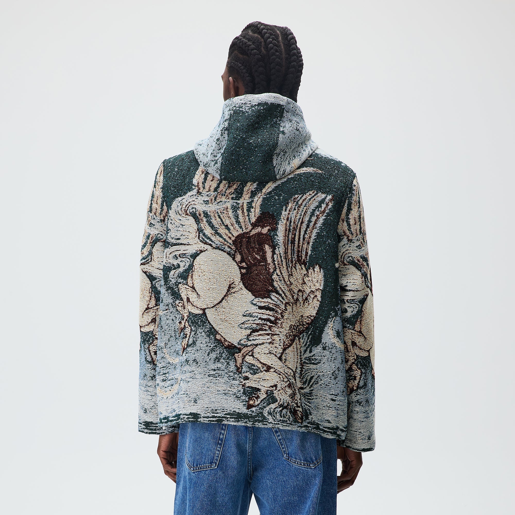 Kith Braden Tapestry Full Zip Hoodie - Waffle - Image 3
