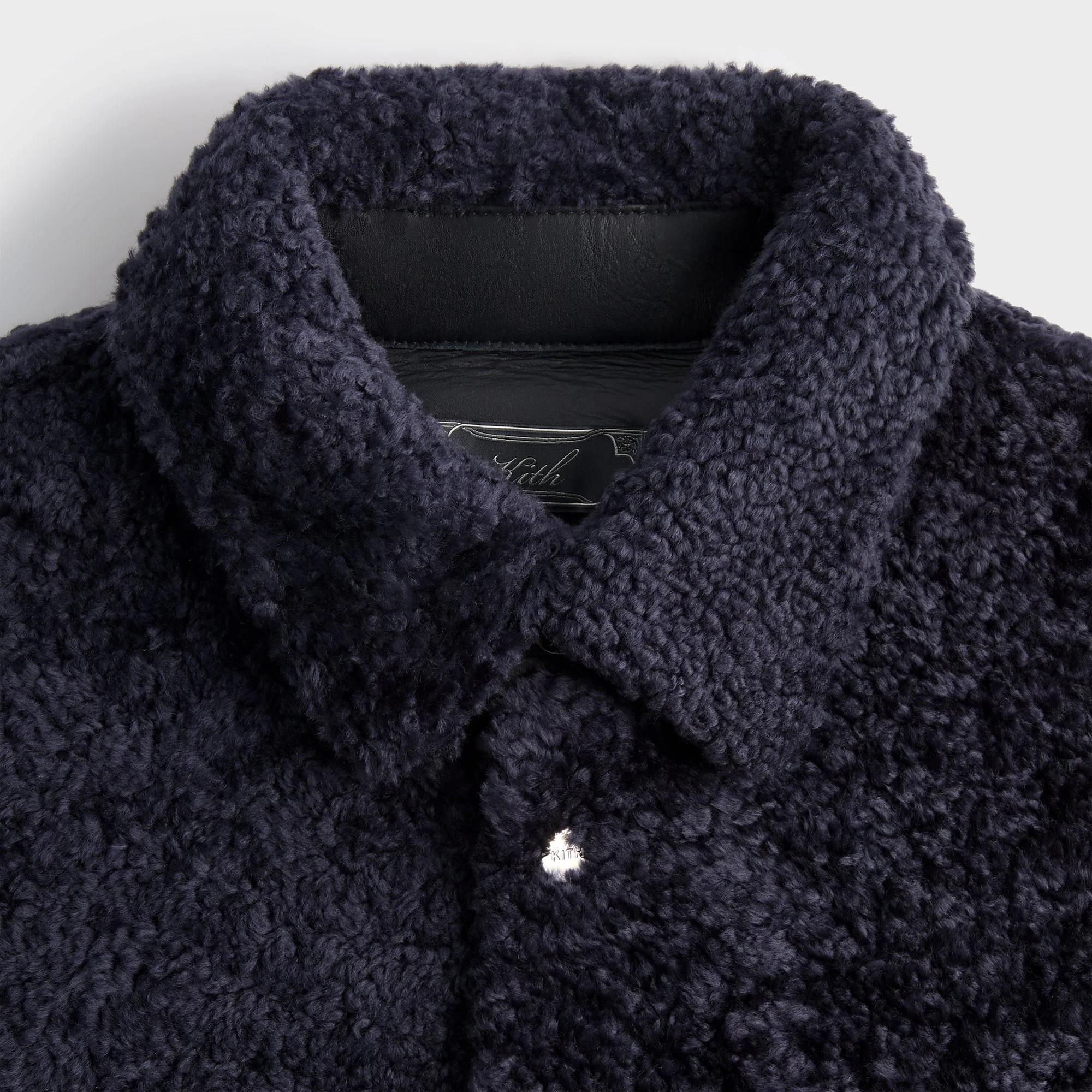Kith Shearling Ace Shirt Jacket - Ink - Image 4