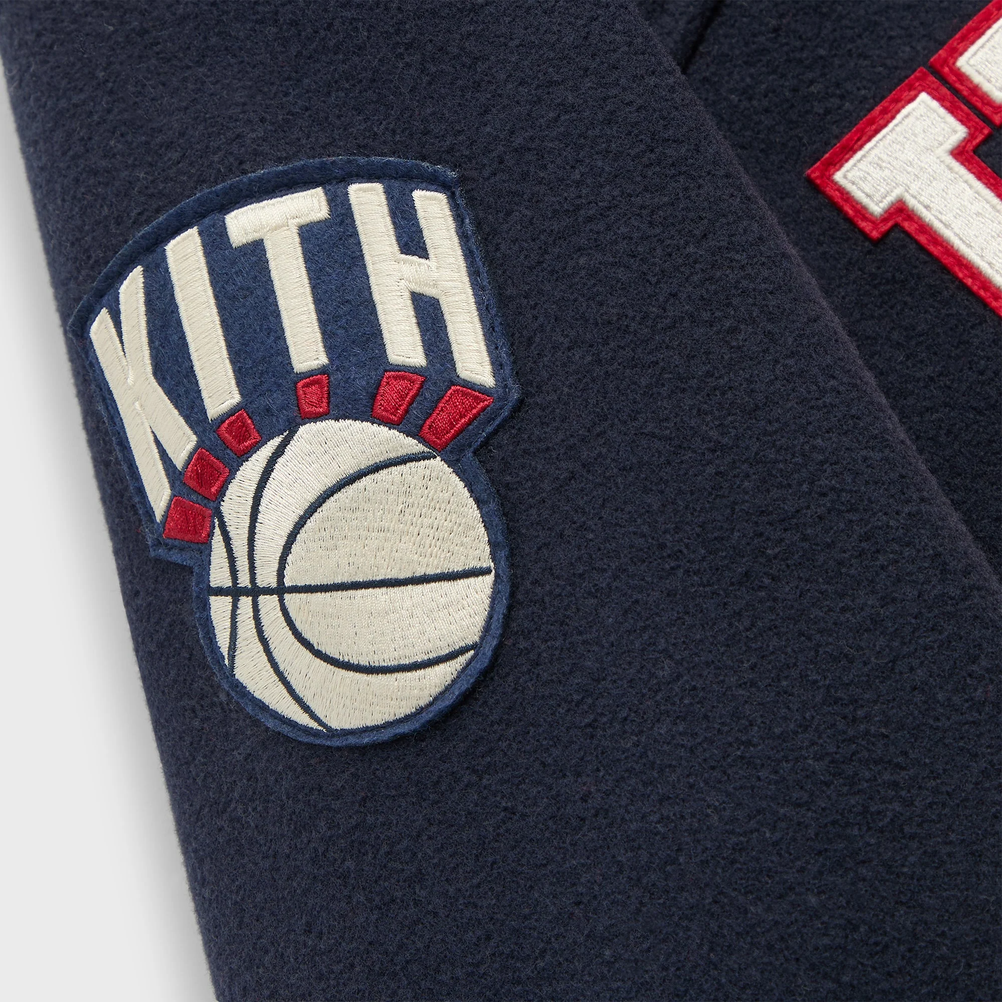 Kith for the New York Knicks Madison Square Garden Wool Varsity Jacket - Nocturnal - Image 6