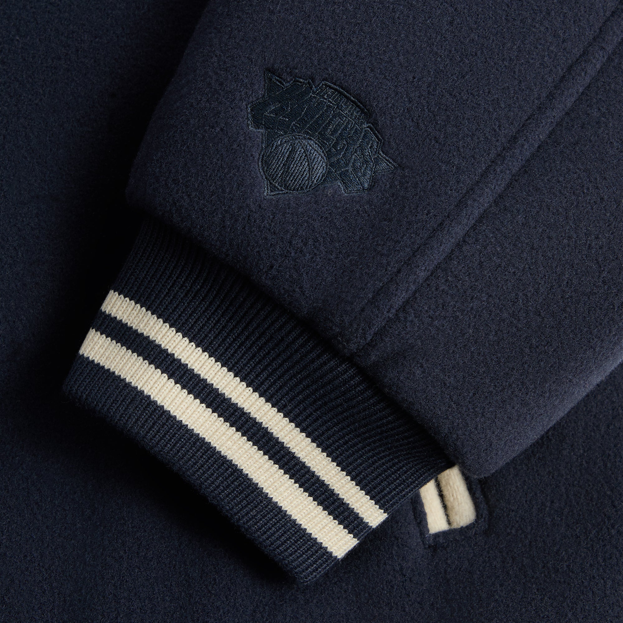 Kith for the New York Knicks Wool Varsity Jacket - Nocturnal - Image 7