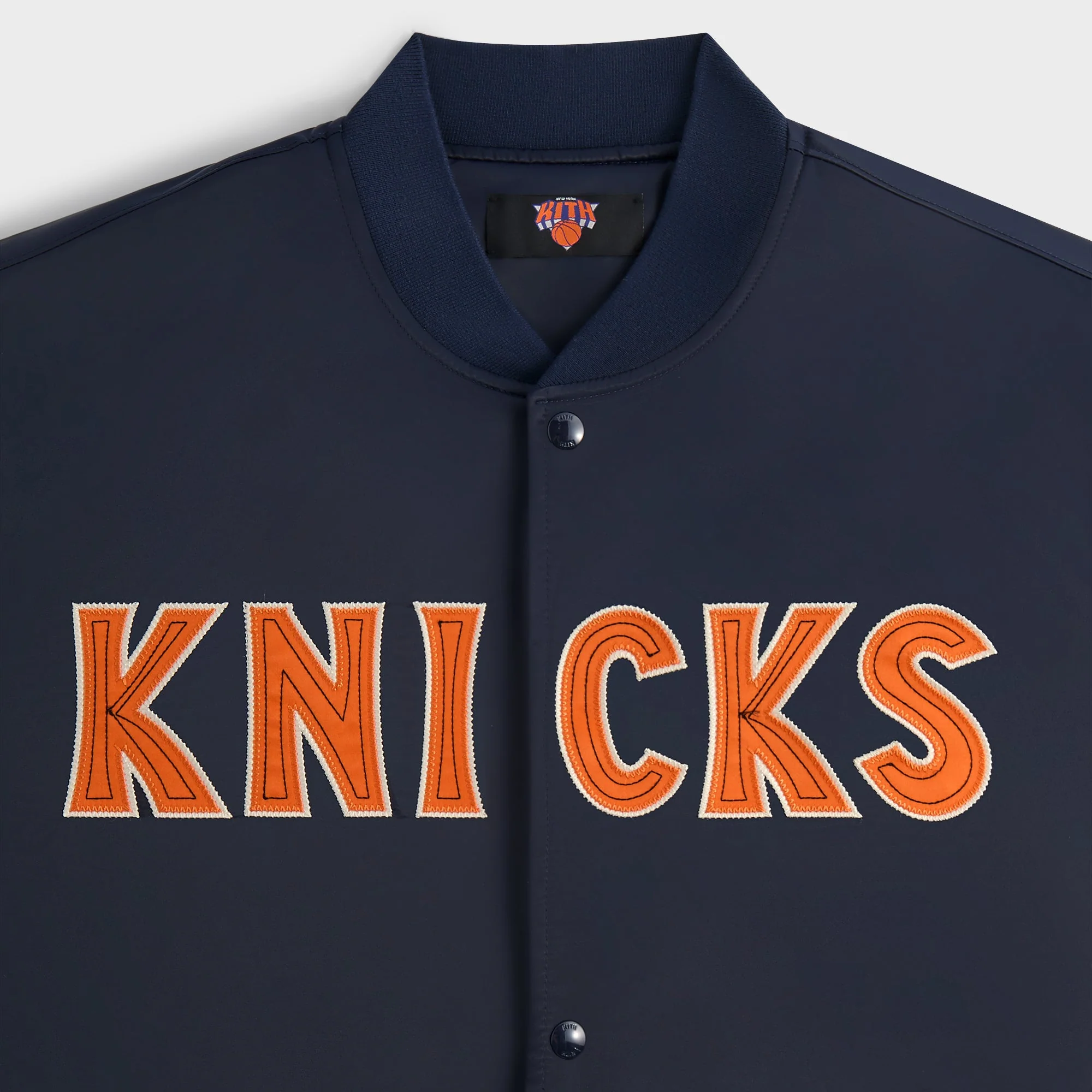 Kith for the New York Knicks Classic Satin Bomber Jacket - Nocturnal - Image 5