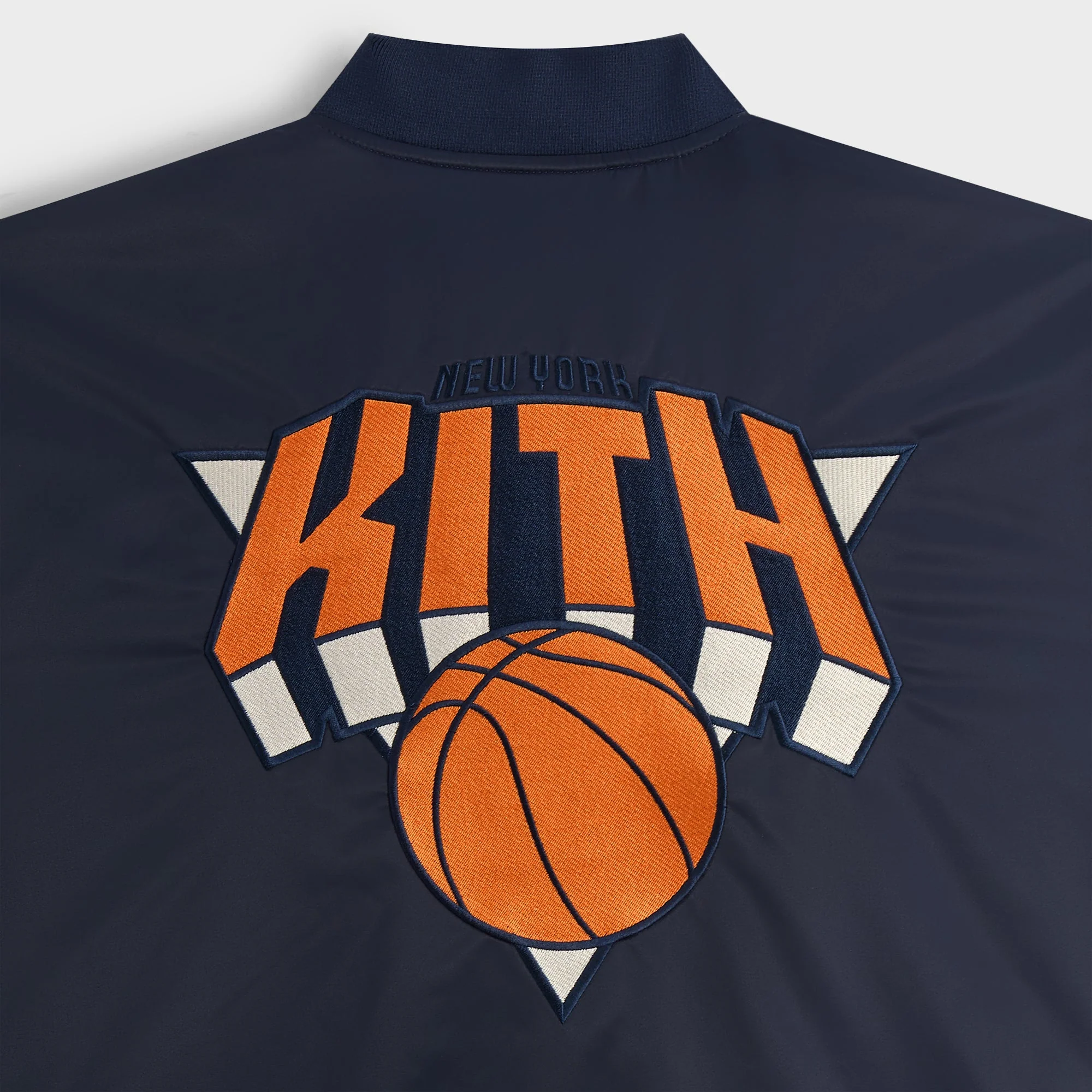 Kith for the New York Knicks Classic Satin Bomber Jacket - Nocturnal - Image 6