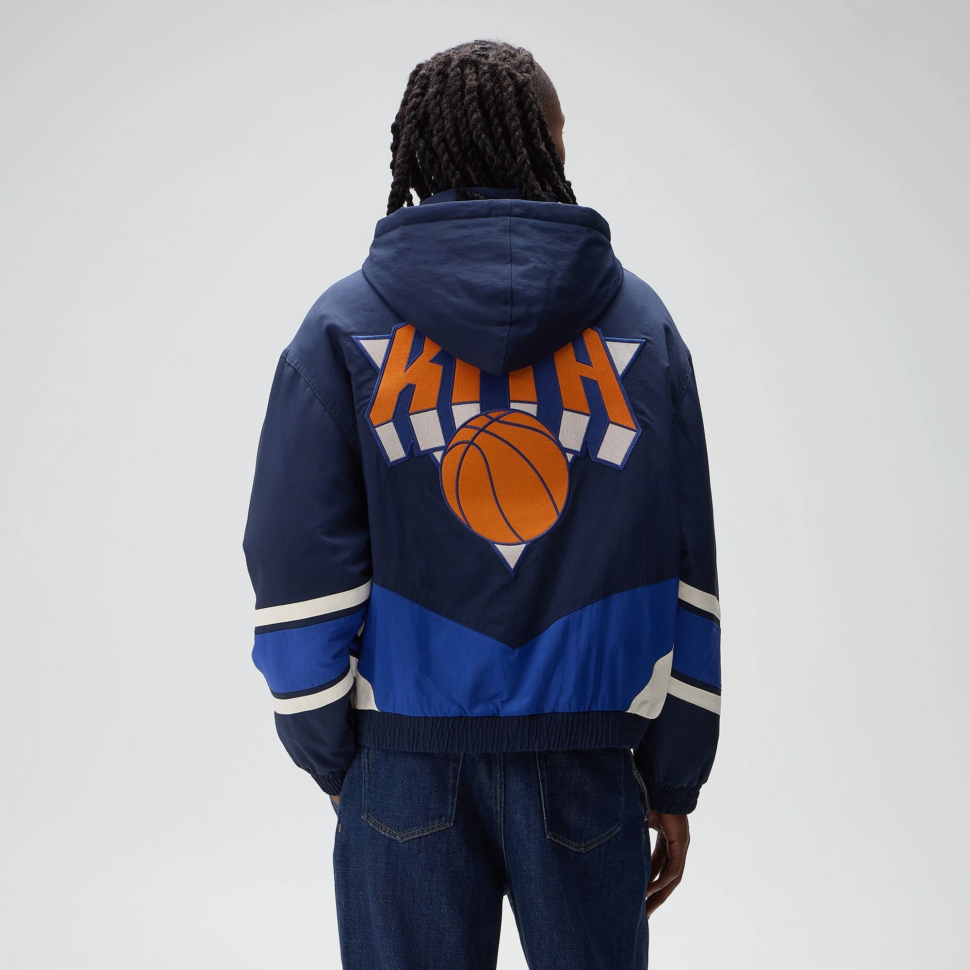 Kith for the New York Knicks Padded Nylon Jacket - Nocturnal - Image 3