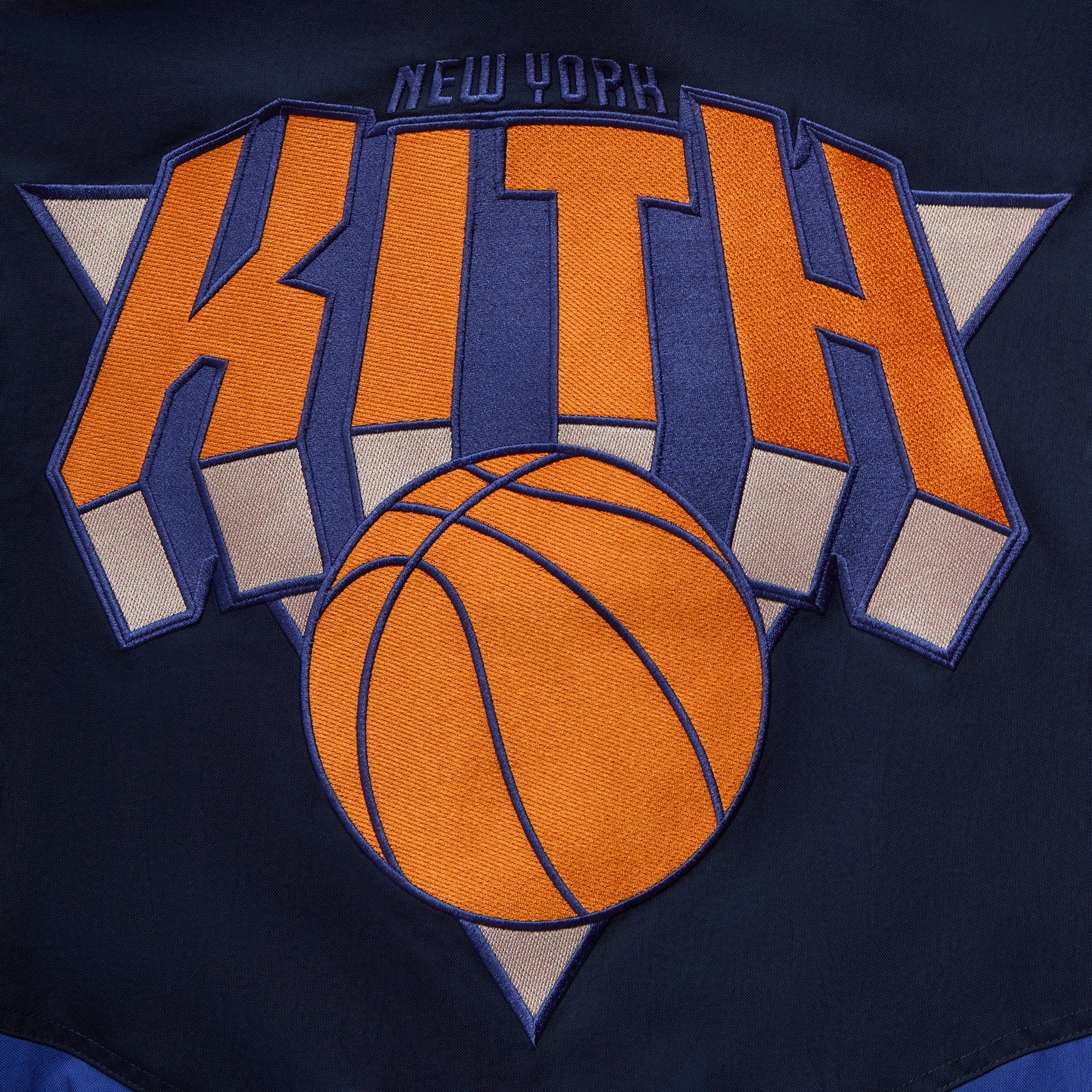 Kith for the New York Knicks Padded Nylon Jacket - Nocturnal - Image 8