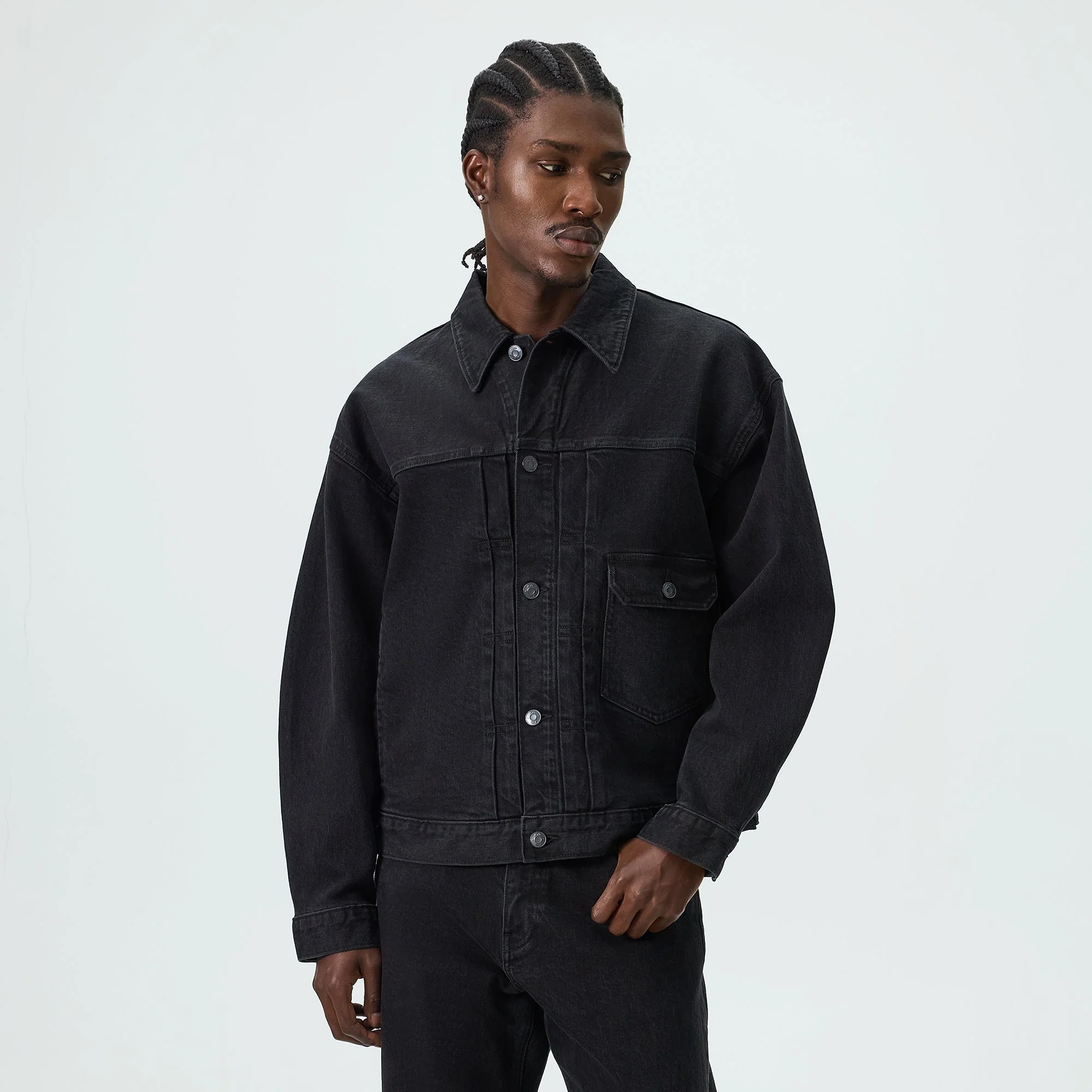 Kith Alonzo Denim Jacket - Washed Black - Image 2