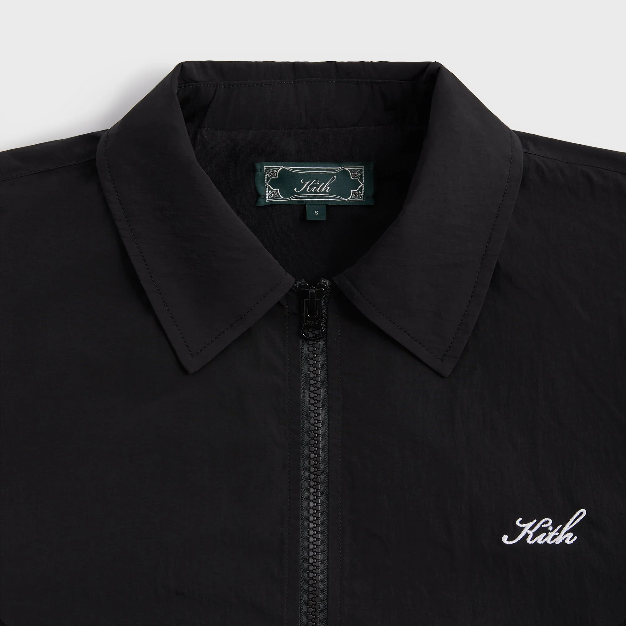 Kith Wrinkle Nylon Jonas Coaches Jacket - Black - Image 3