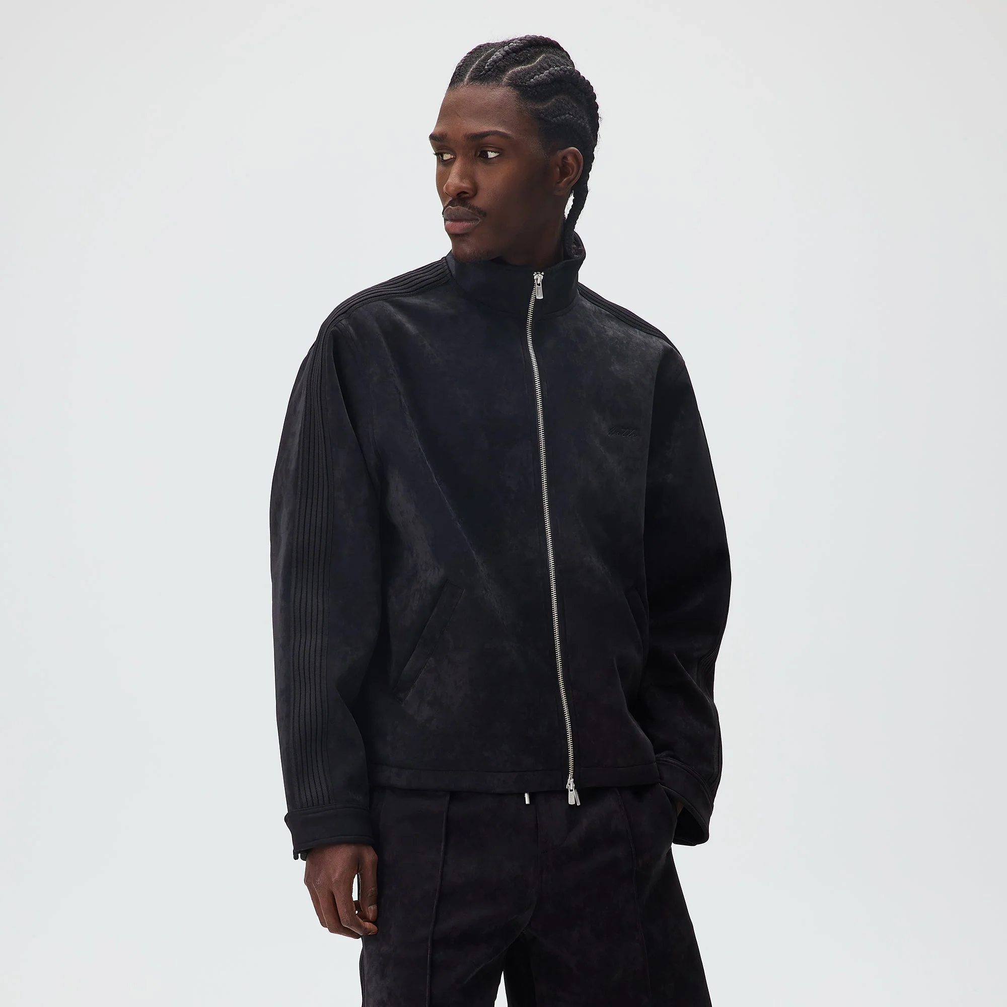 Kith Sueded Scuba Connor Track Jacket - Black - Image 2