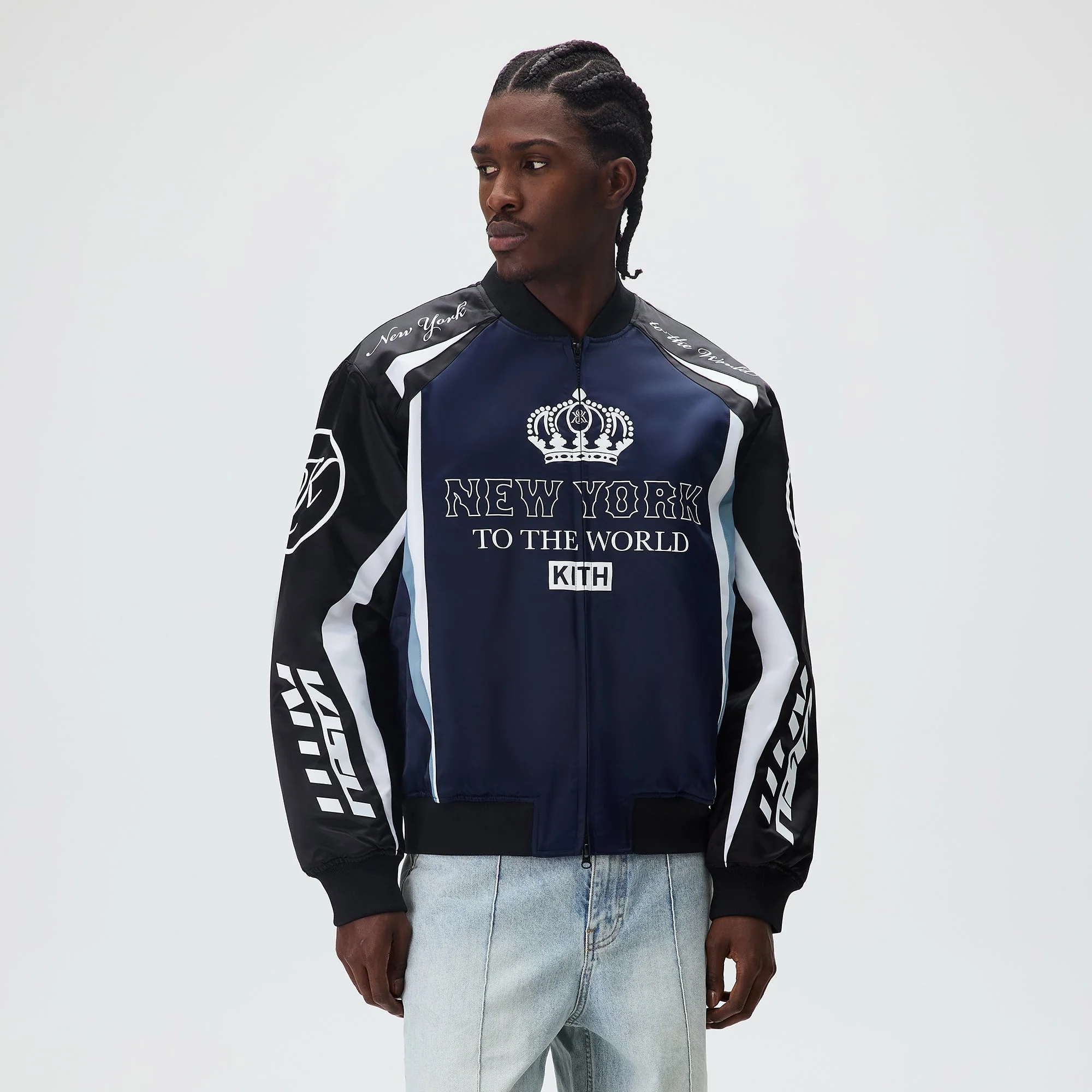 Kith Roy Racing Nylon Bomber Jacket - Nocturnal - Image 2