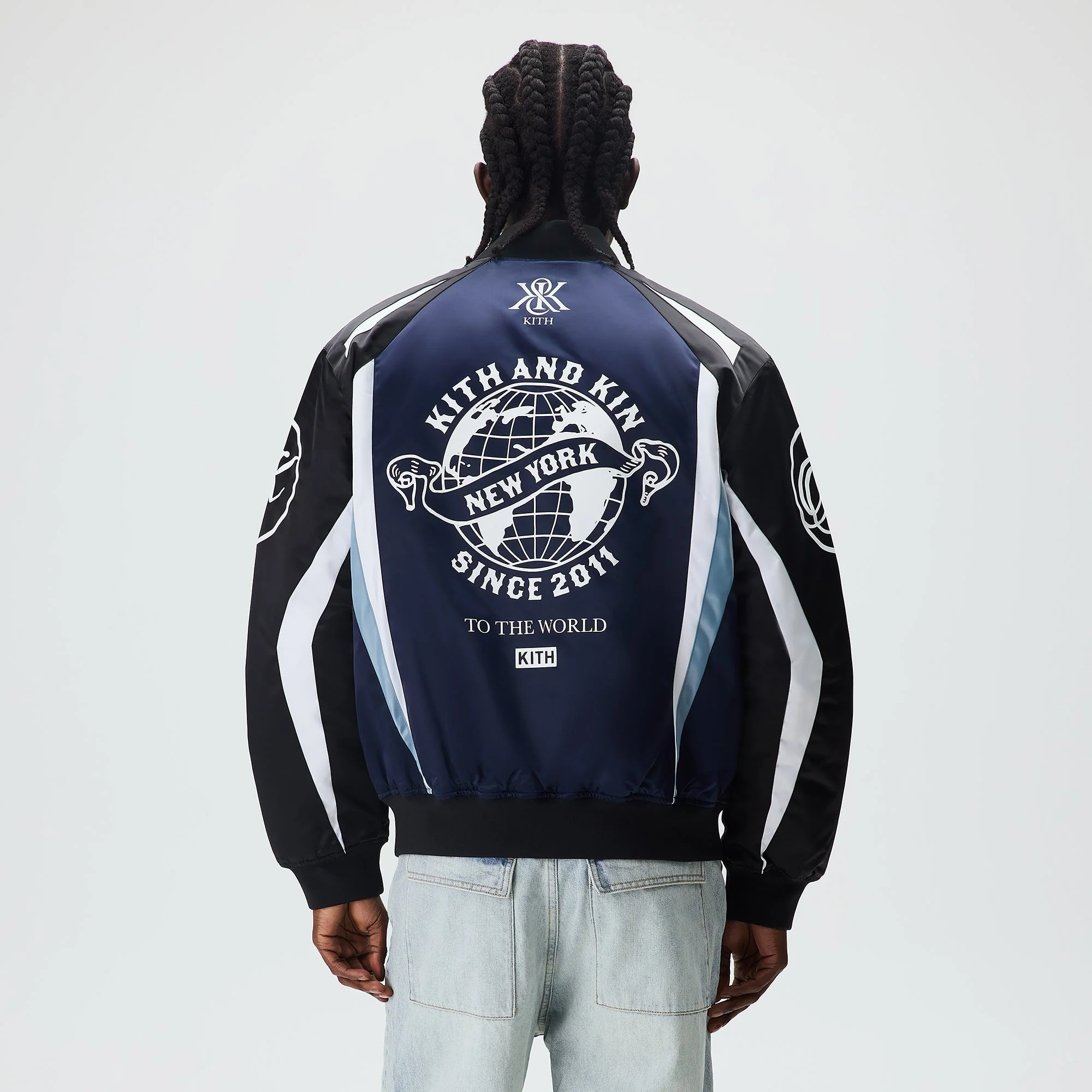 Kith Roy Racing Nylon Bomber Jacket - Nocturnal - Image 3
