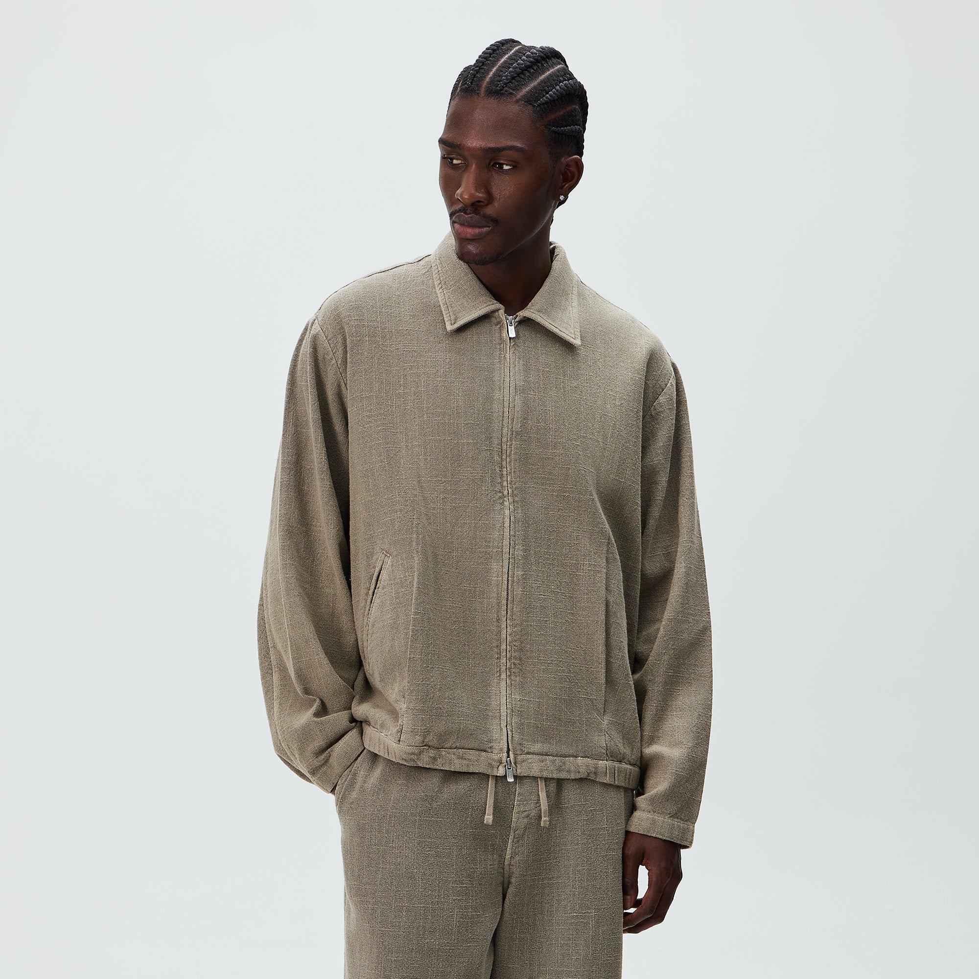 Kith Soft Woven Connor Blouson Jacket 2.0 - Astro - Image 2
