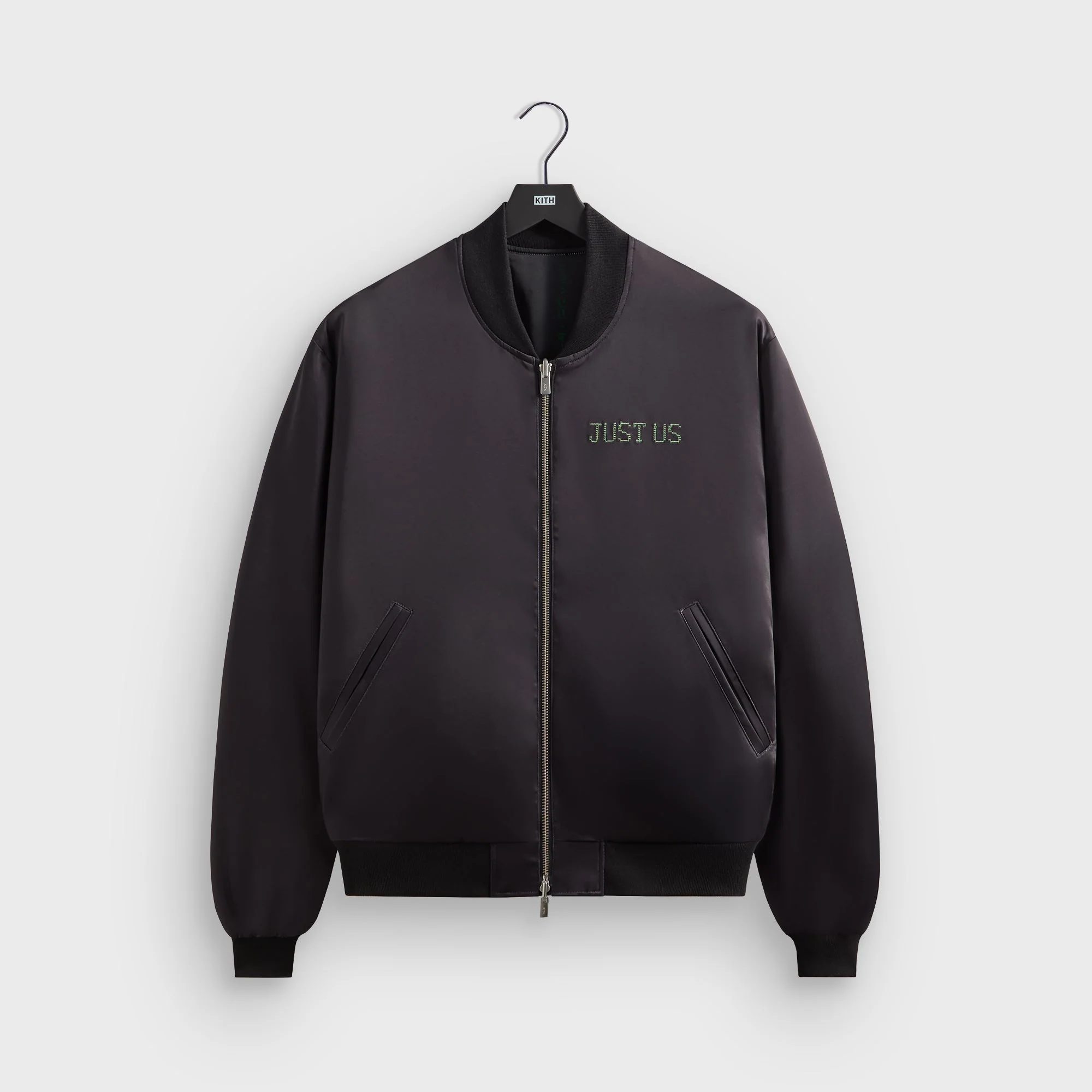 Kith for The Matrix Vance Satin Bomber Jacket - Black - Image 3