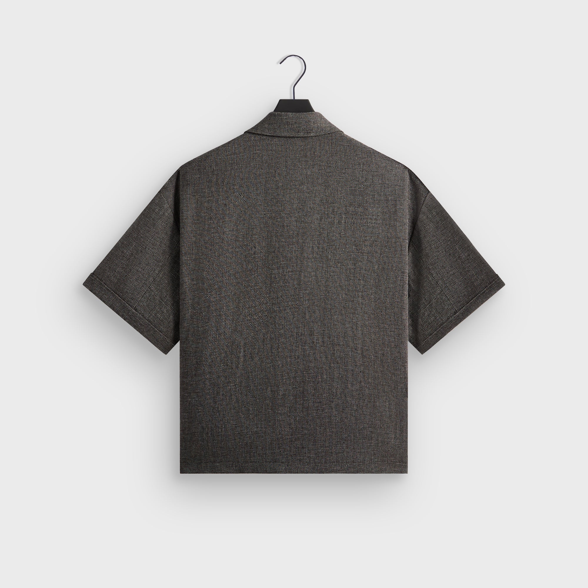 &Kin Textured Linen Ito Blazer - Black Melange - Image 3