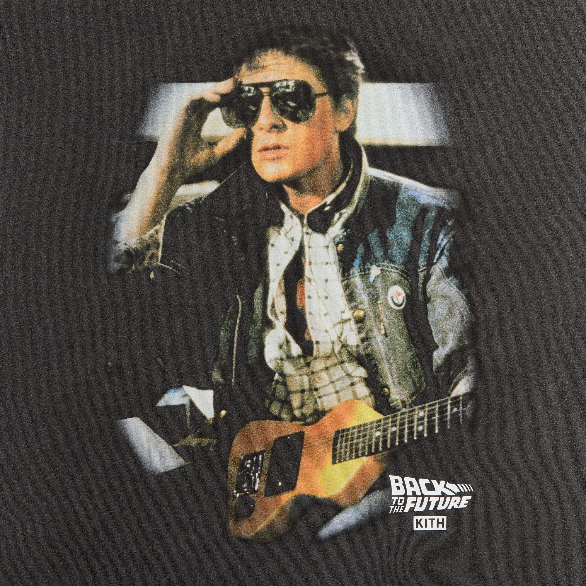 Kith for Back to the Future Marty Shades Vintage Tee - Black - Image 2