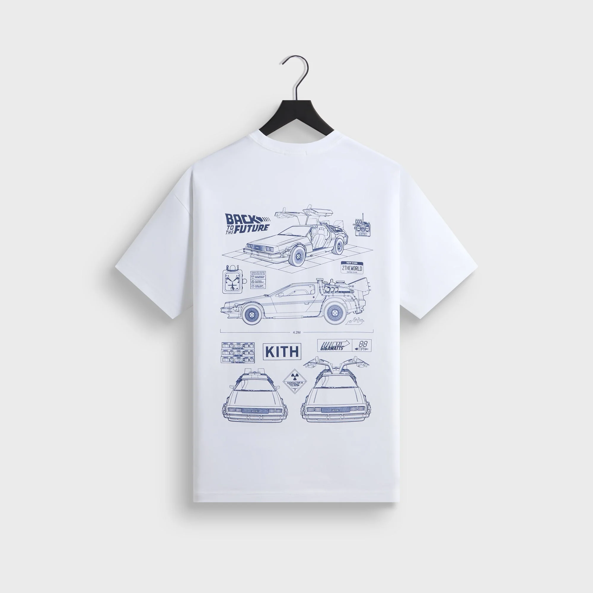 Kith for Back to the Future Blueprint Standard Crispy Pocket Tee - White - Image 2