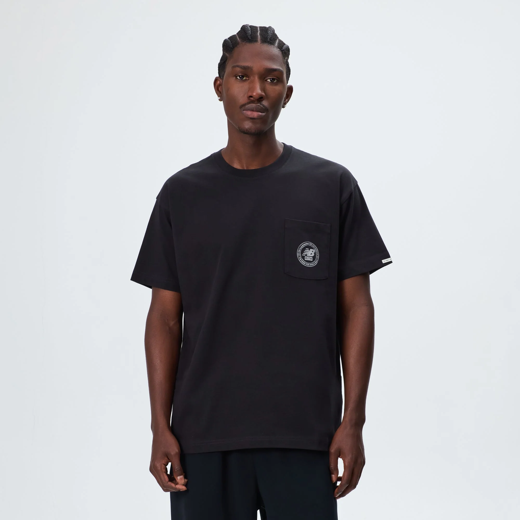 Kith & New Balance Crest Pocket Tee - Black - Image 2