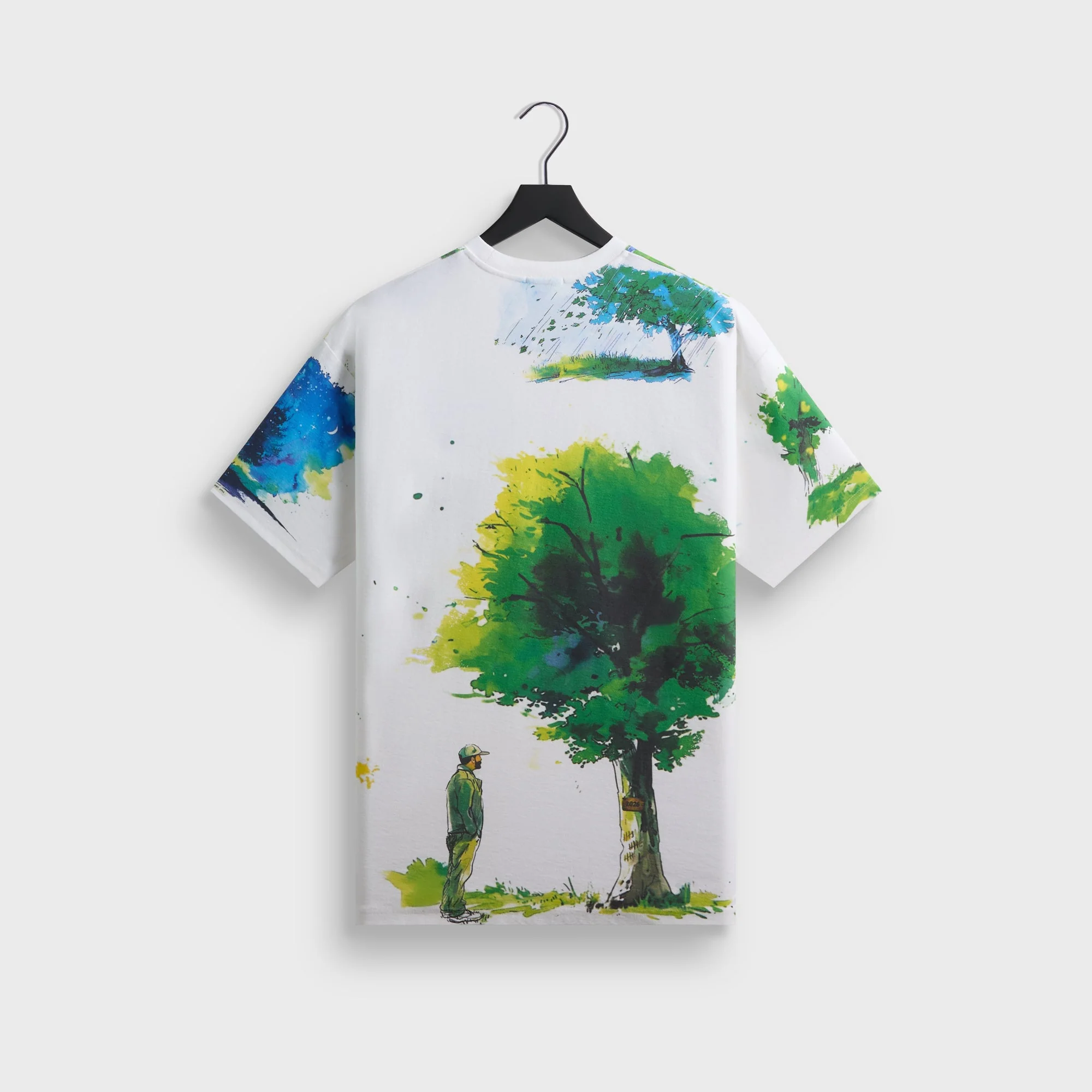 Kith & New Balance Watercolor Quinn Tee - White - Image 4