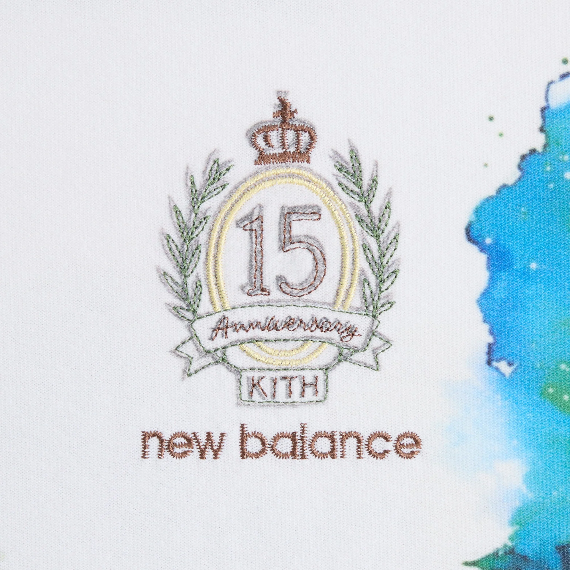 Kith & New Balance Watercolor Quinn Tee - White - Image 5