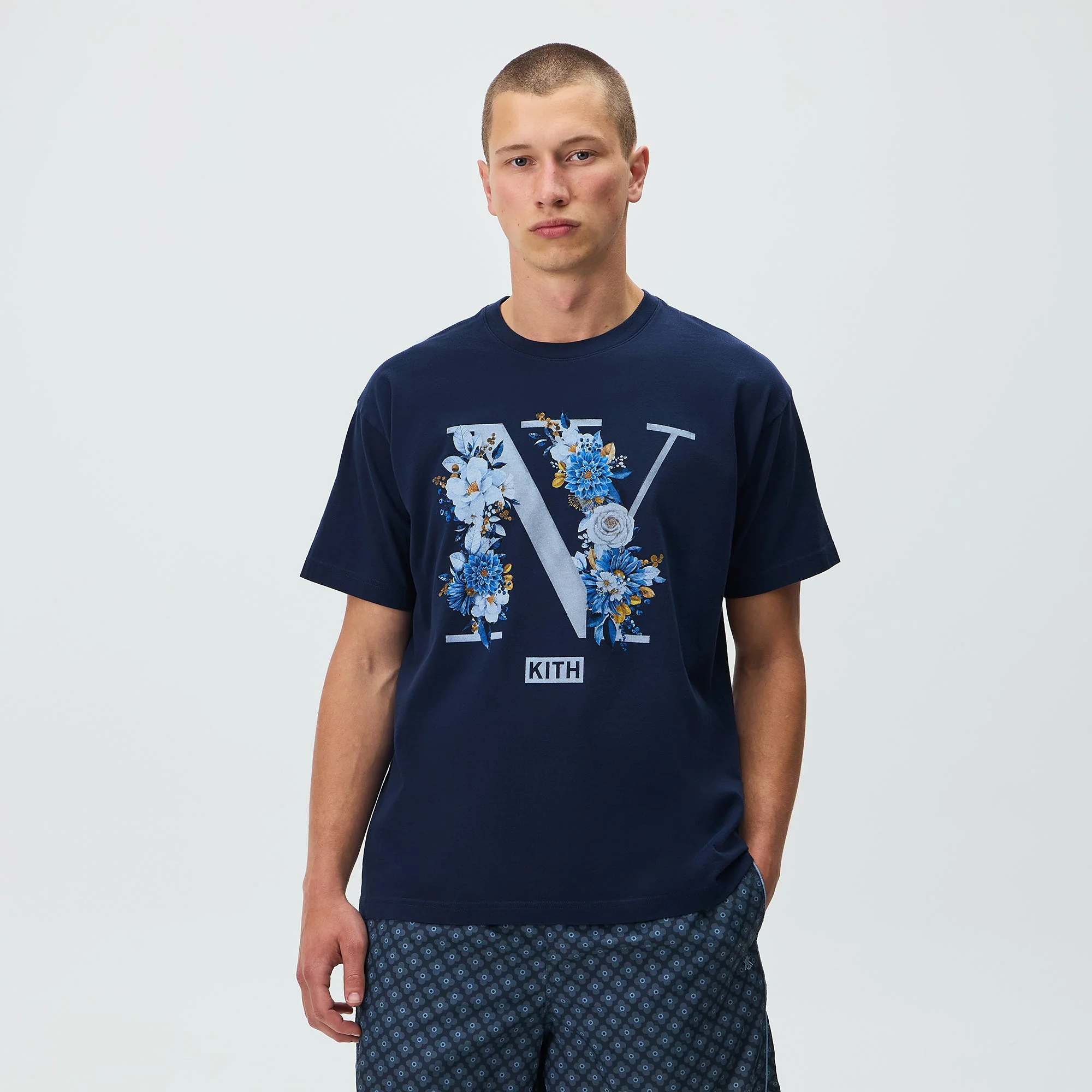 Kith Floral NY Tee - Nocturnal - Image 2
