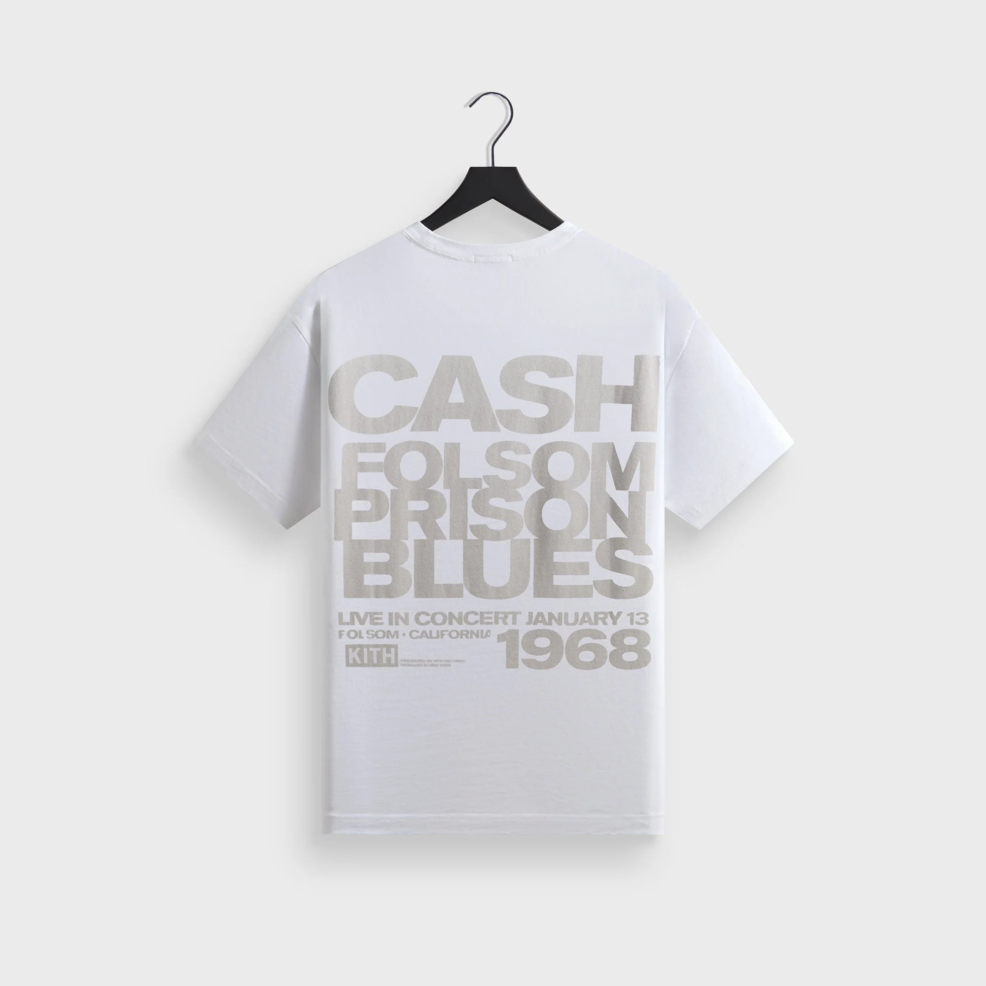 Kith Records for Johnny Cash Folsom Prison Vintage Tee - White - Image 2