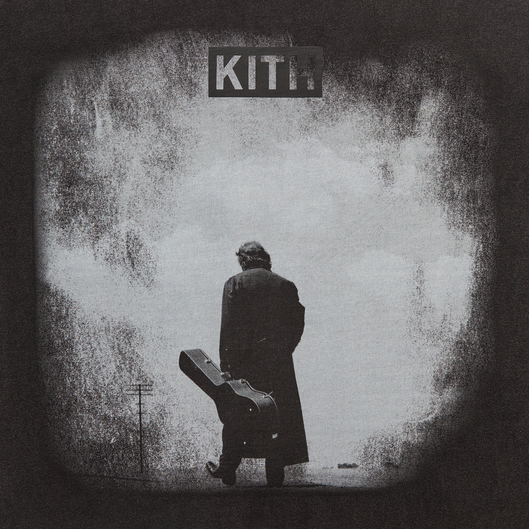 Kith Records for Johnny Cash I Walk The Line Vintage Tee - Black - Image 3