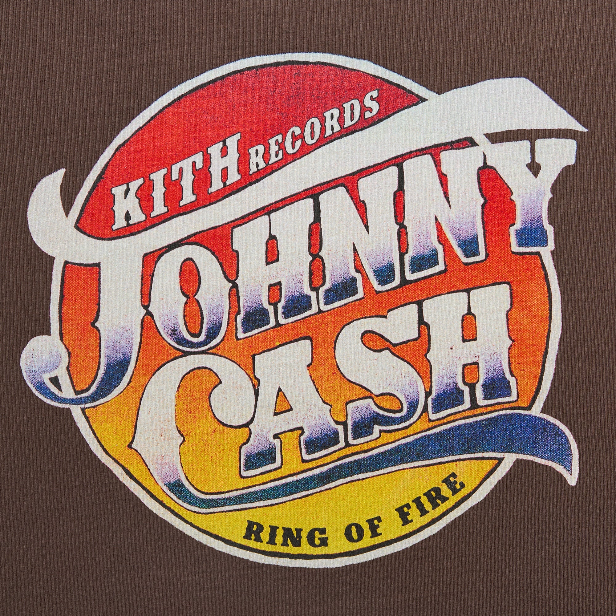 Kith Records for Johnny Cash Ring of Fire Vintage Tee - Hickory - Image 2