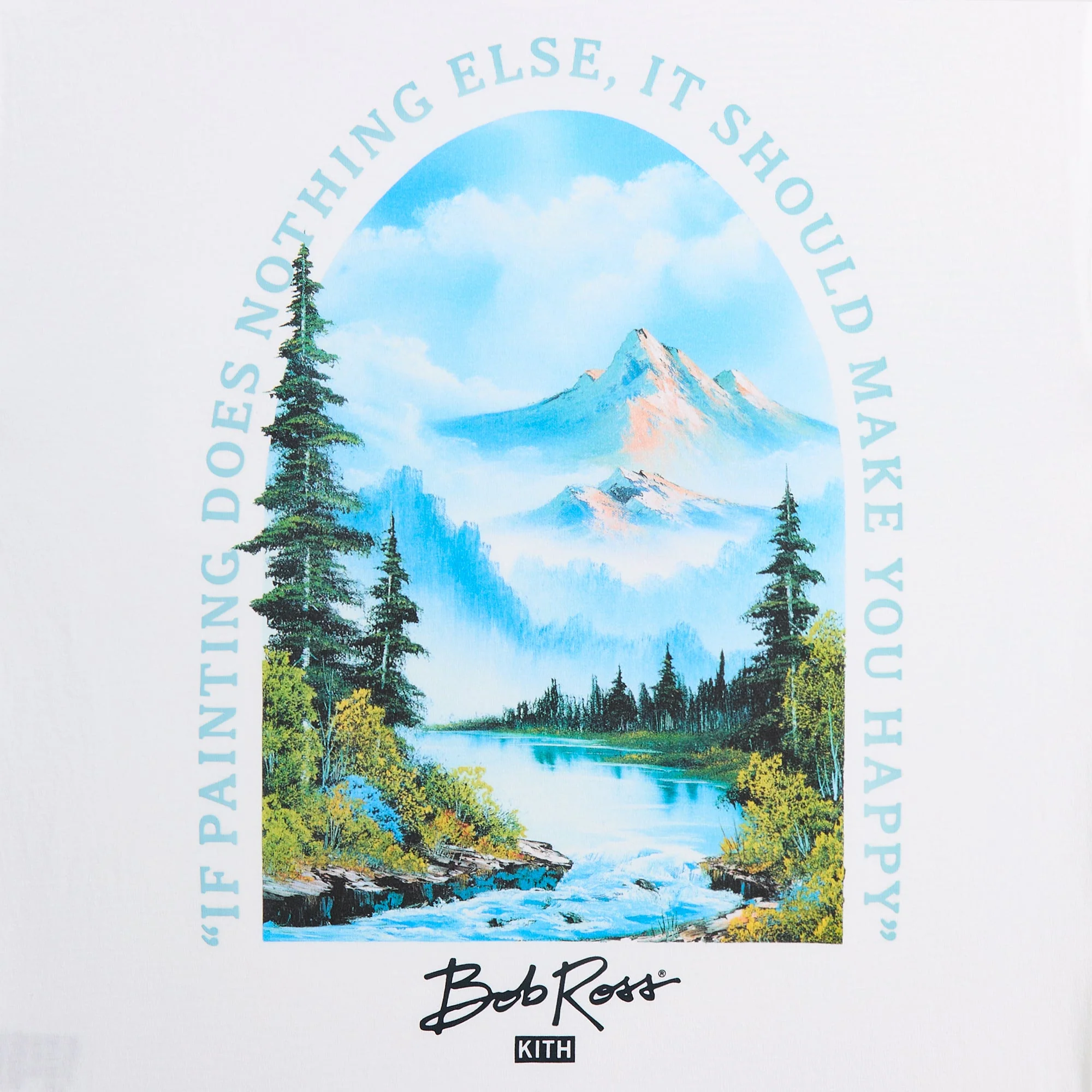 Kith for Bob Ross Purpose Tee - White - Image 4