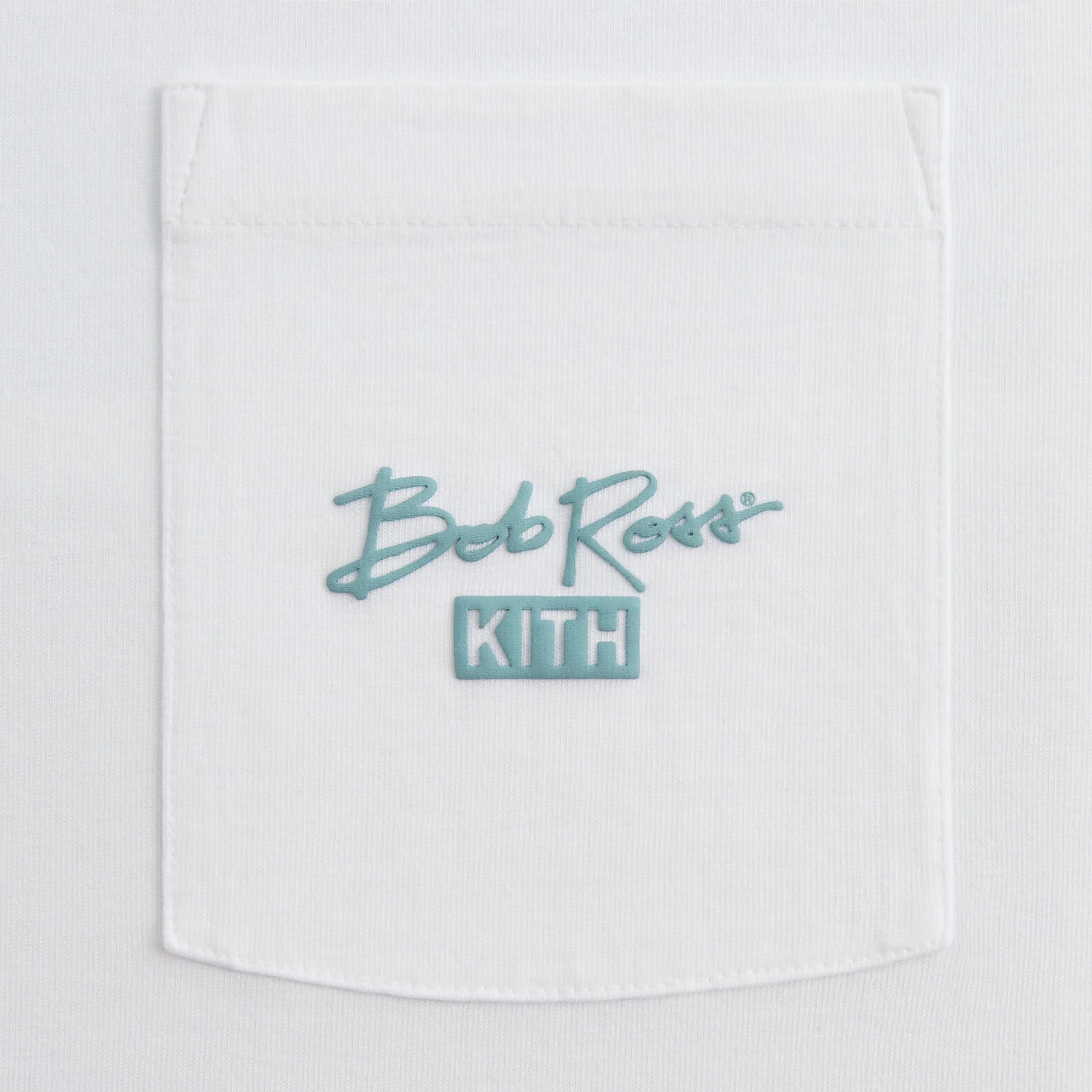 Kith for Bob Ross Artist Bio Vintage Pocket Tee - White - Image 3