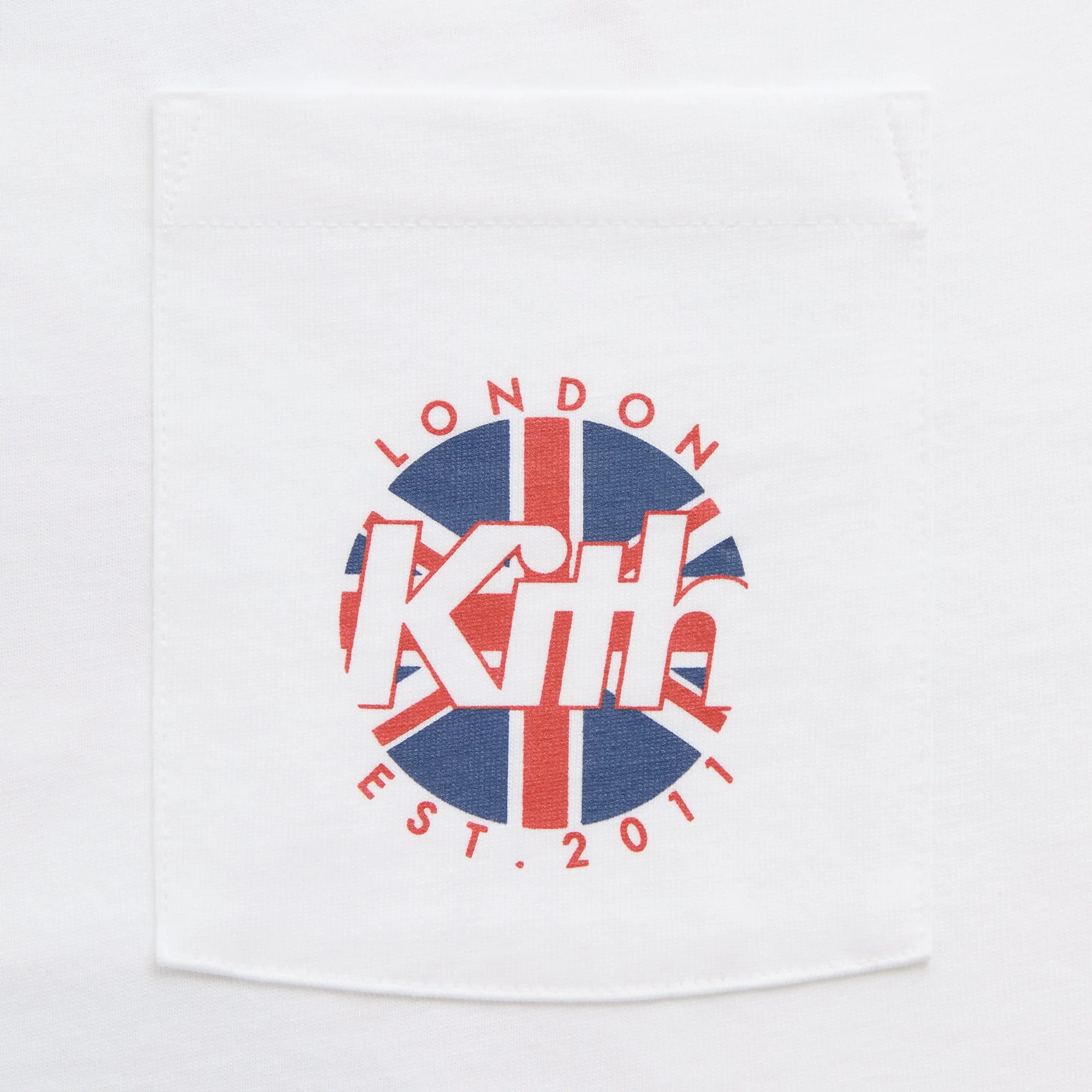 Kith Union Jack Shield Vintage Tee - White - Image 3