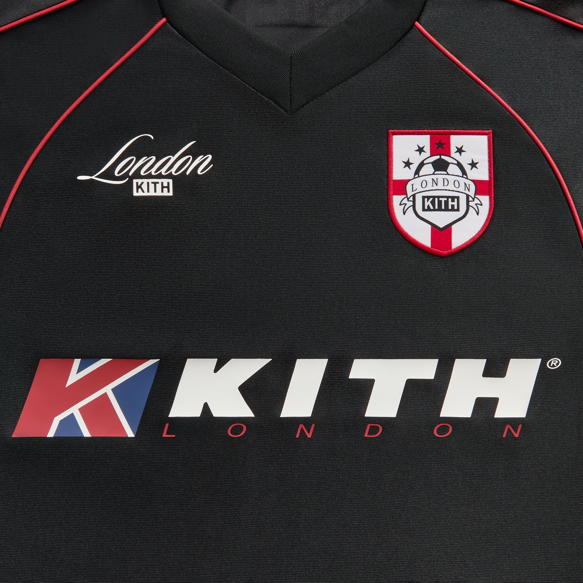 Kith London Long Sleeve Agu Soccer Jersey - Black - Image 3