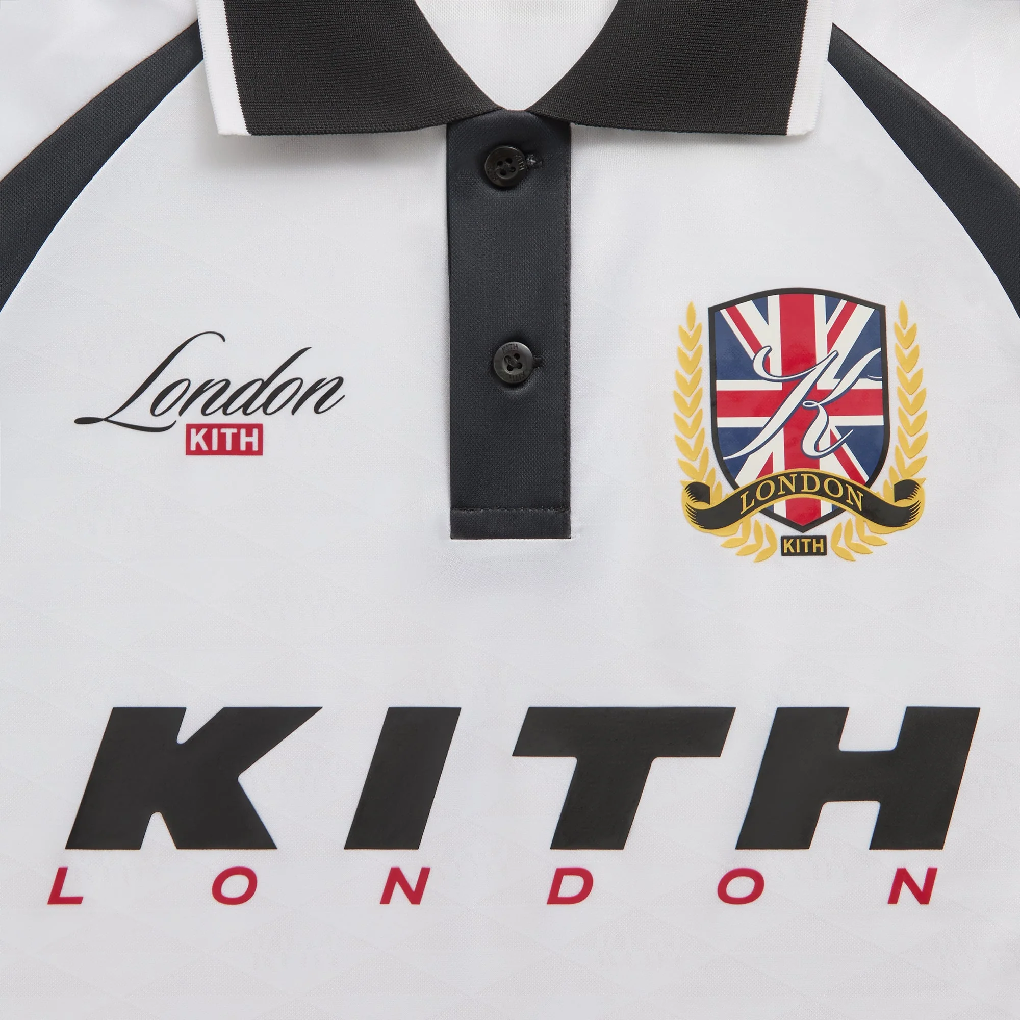 Kith London Polo Soccer Jersey - White - Image 3