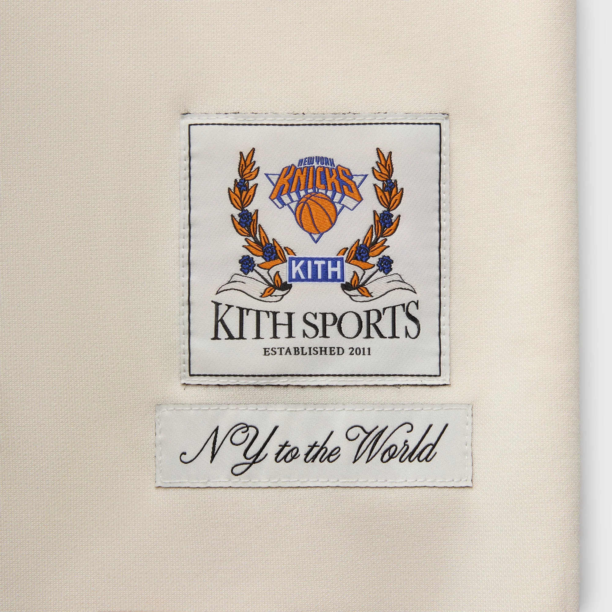 Kith for the New York Knicks Patrick Ewing Woodpoint Shirt - Sandrift - Image 5